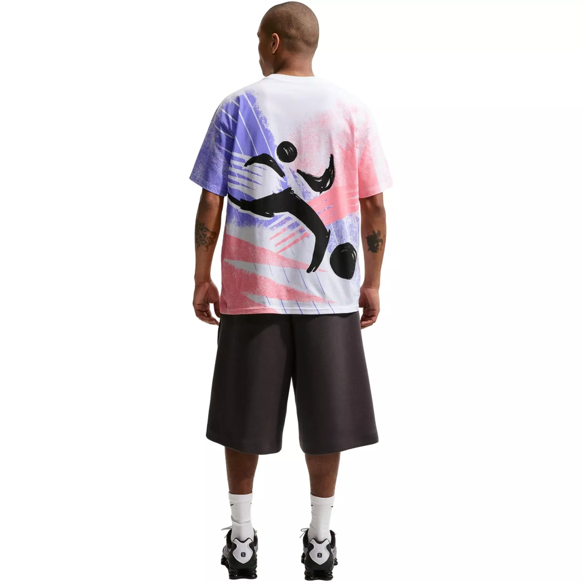 Nike Men's Sportswear Tee - White/Red/Blue - WHITE/RED/BLUE