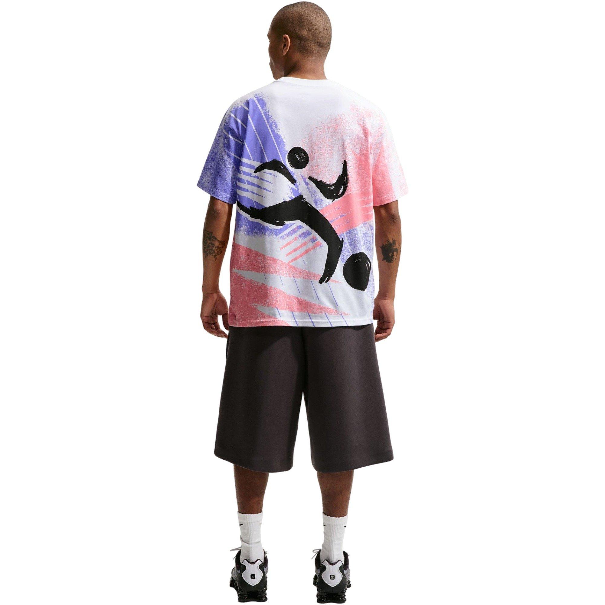 Nike Men's Sportswear Tee-White/Red/Blue - WHITE/RED/BLUE Thumbnail View 2