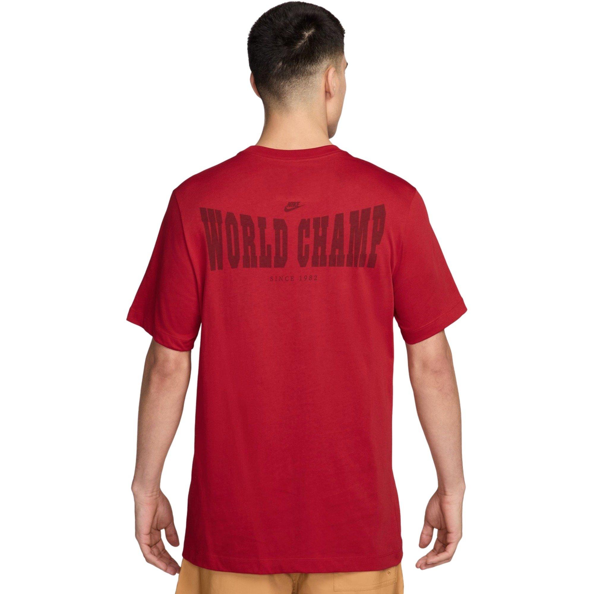 Nike Men's Sportswear Tee-Red - RED Thumbnail View 2