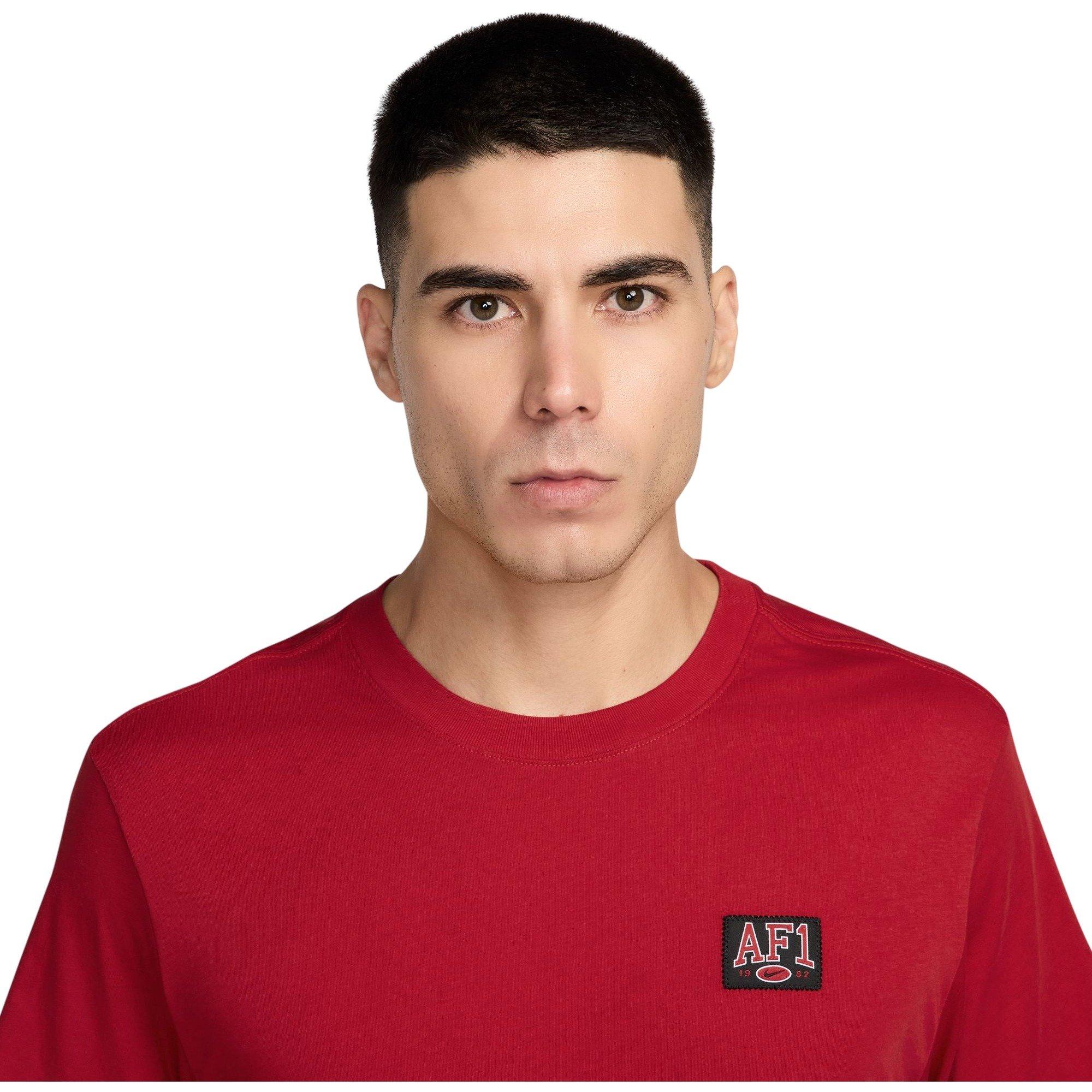 Nike Men's Sportswear Tee-Red - RED Thumbnail View 3