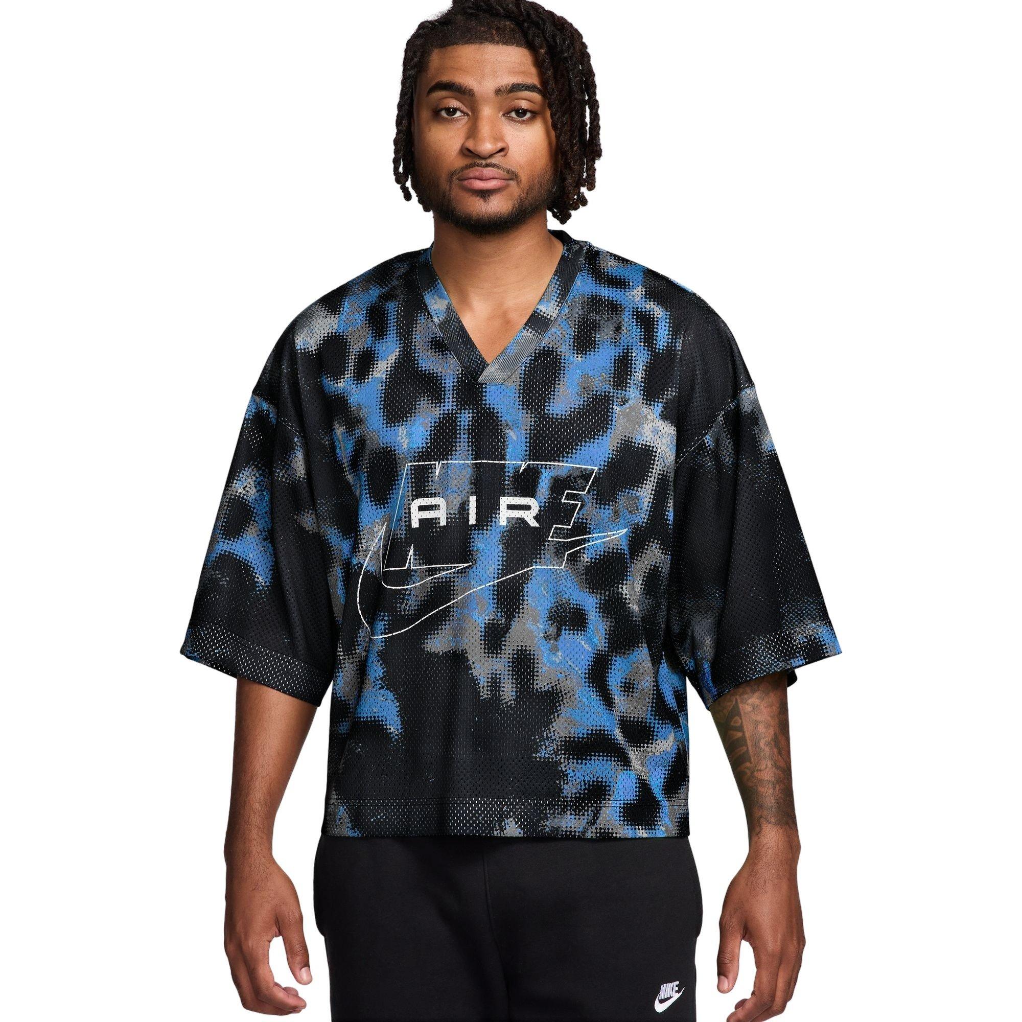 Nike Men's Air Jersey - Black/Blue - BLACK/BLUE Thumbnail View 1