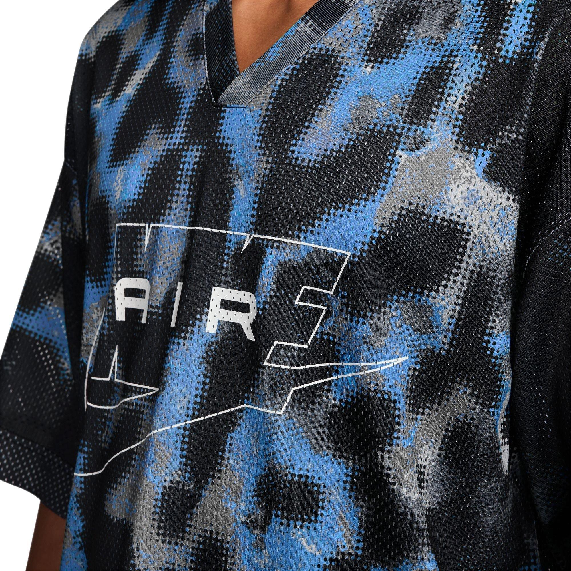 Nike Men's Air Jersey - Black/Blue - BLACK/BLUE Thumbnail View 3