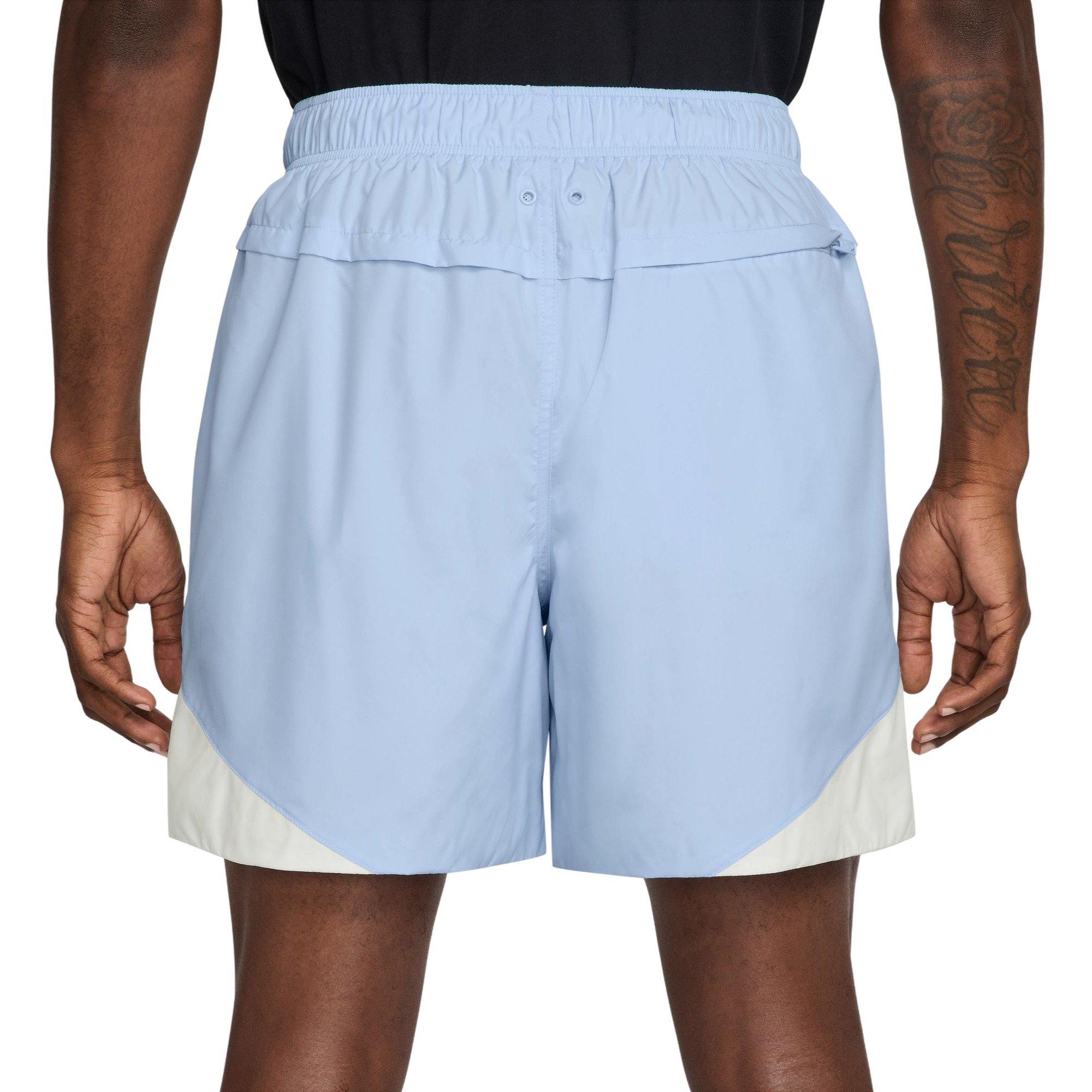 Nike Men's Windrunner Lightweight Woven Shorts - LT BLUE/WHITE Thumbnail View 2