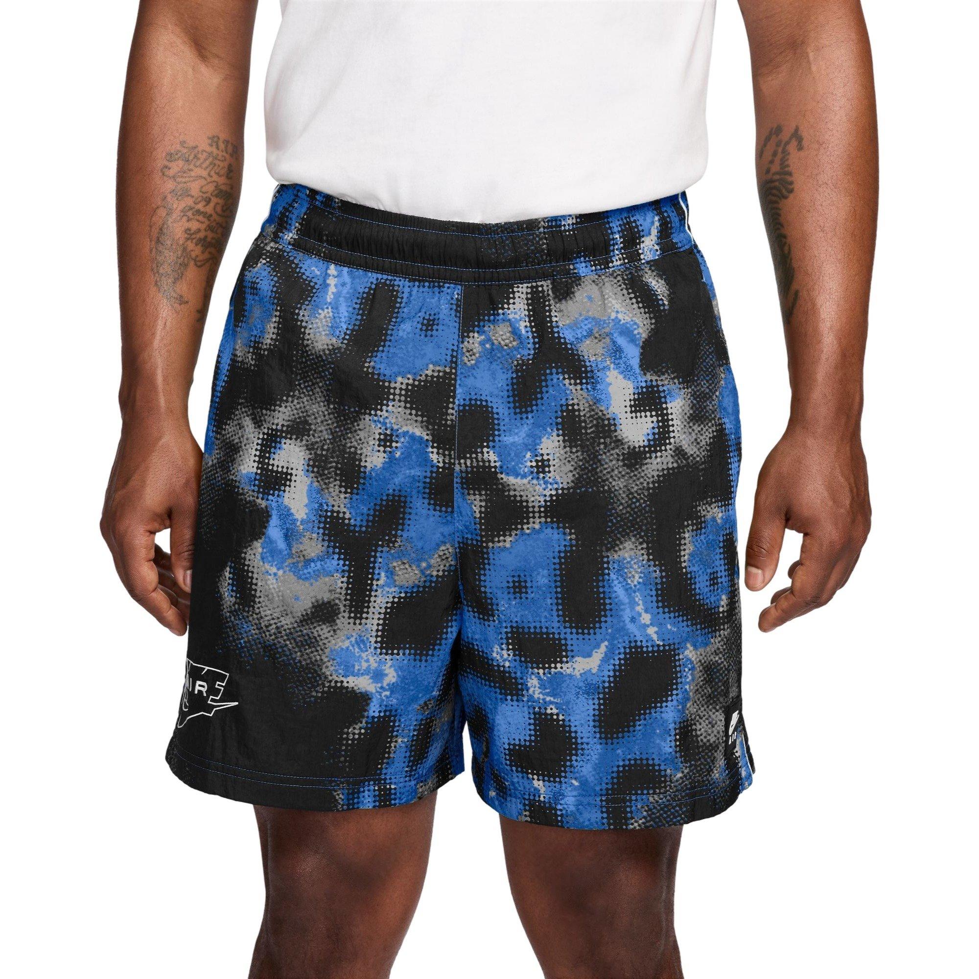 Nike Men's Air Woven Shorts - Black/Blue - BLACK/BLUE Thumbnail View 1