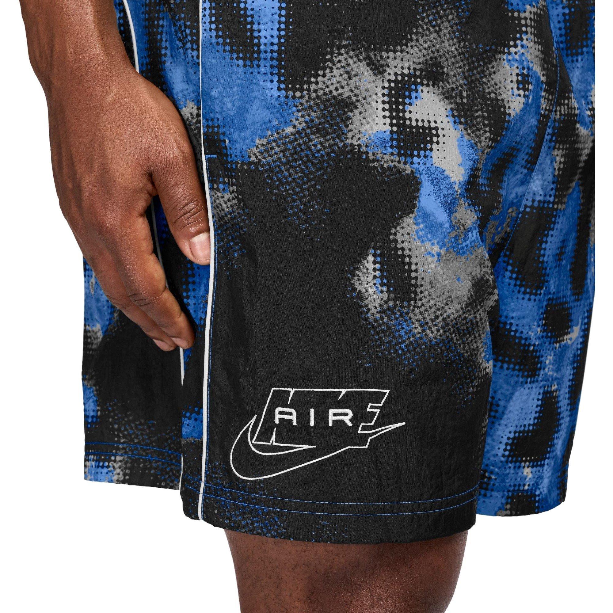 Nike Men's Air Woven Shorts-Black/Blue - BLACK/BLUE Thumbnail View 3