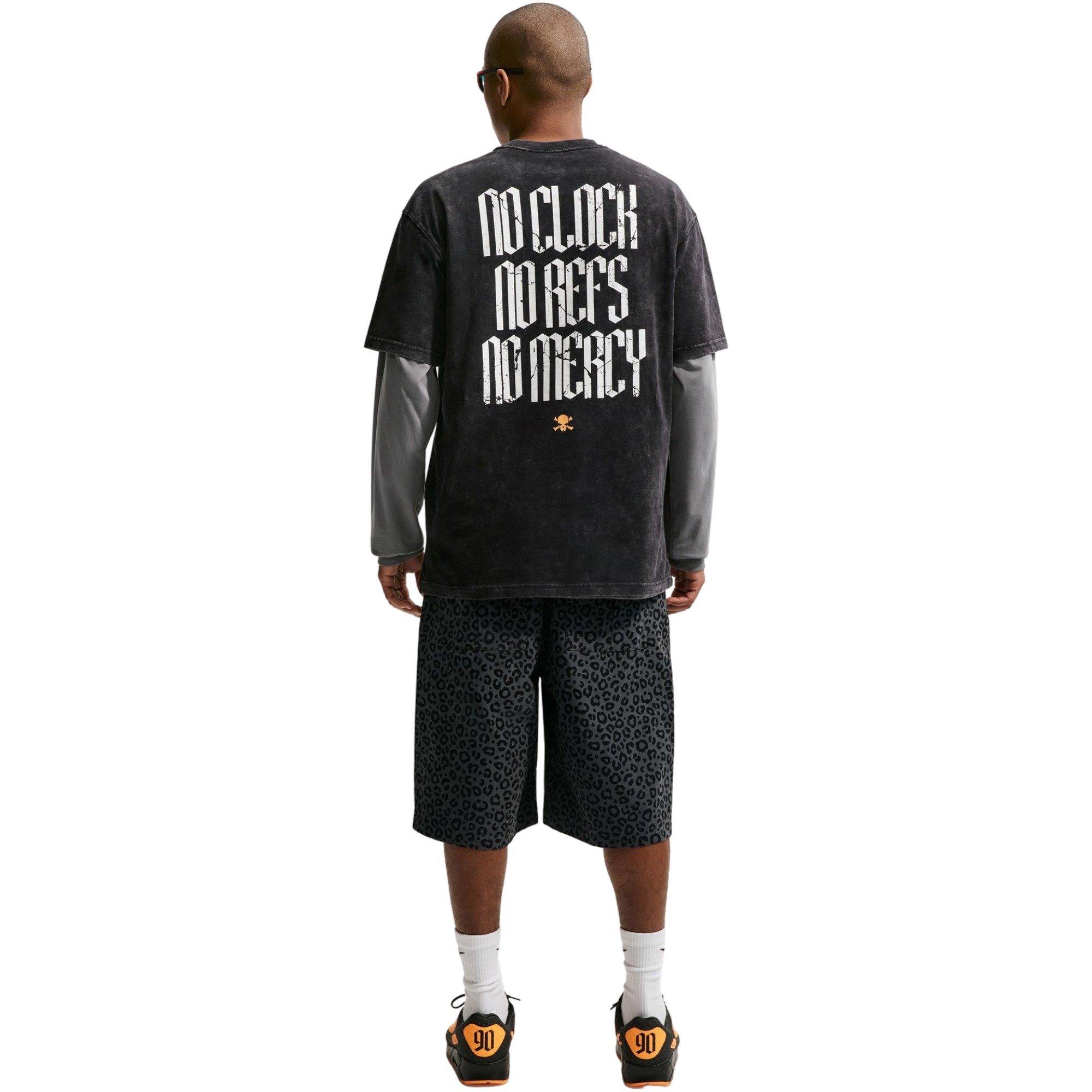 Nike Men's Sportswear Tee-Black Orange - BLACK/ORANGE Thumbnail View 2