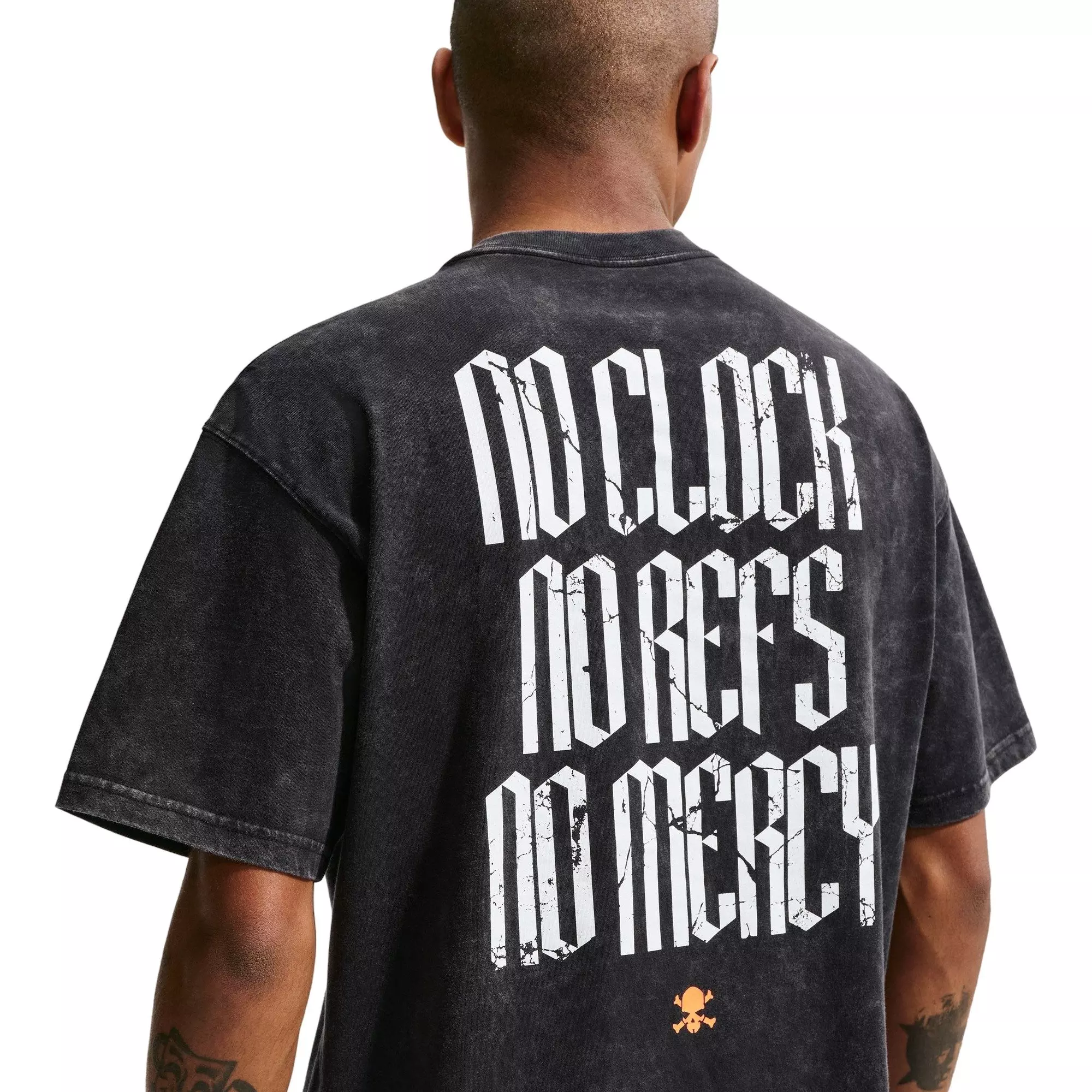 Nike Men's Sportswear Tee - Black Orange - BLACK/ORANGE