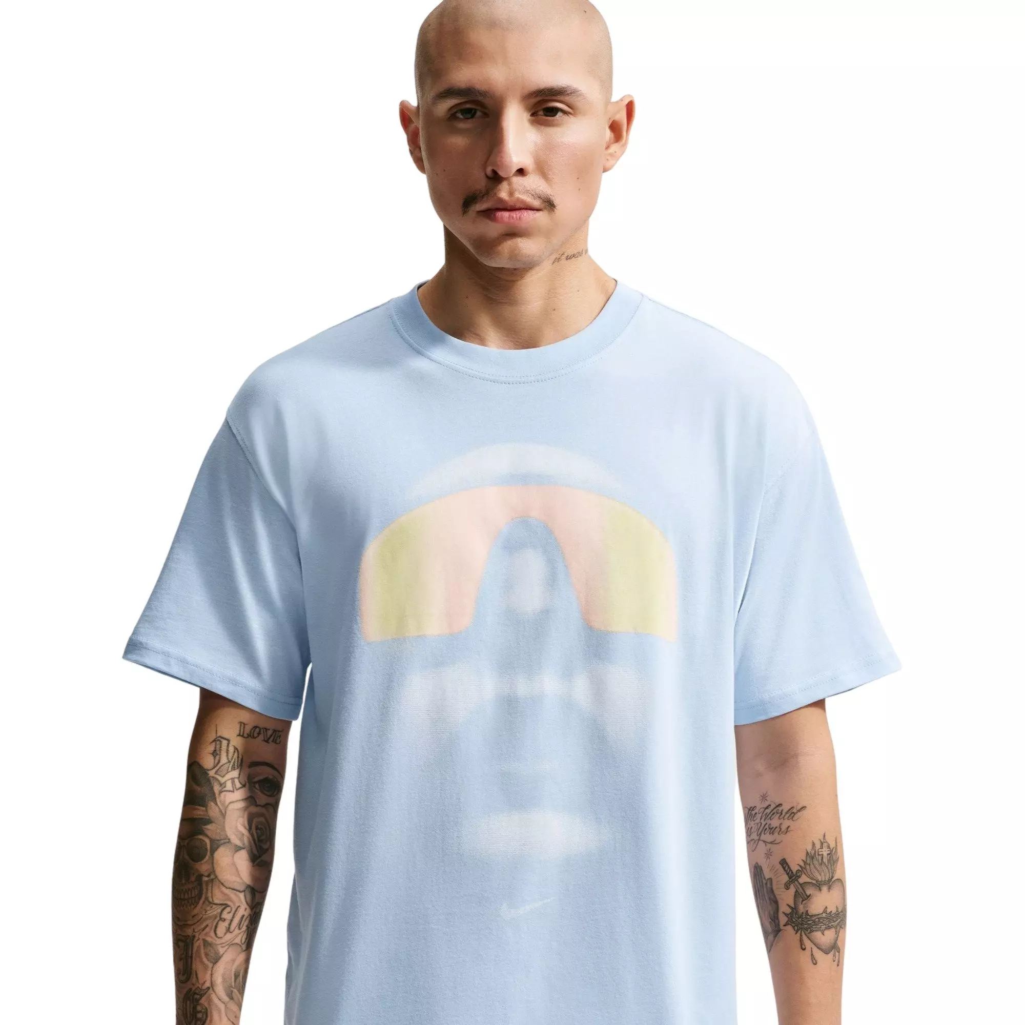 Nike Men's Sportswear Short-Sleeve Tee - LT BLUE