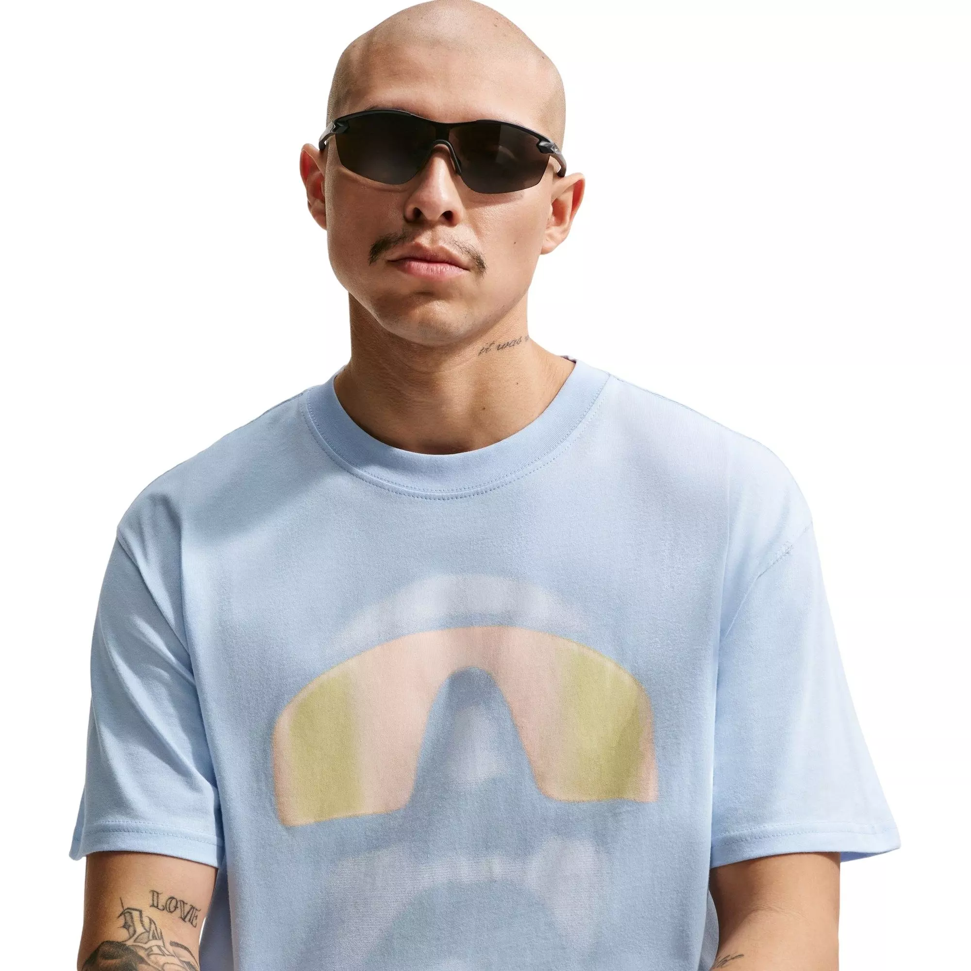 Nike Men's Sportswear Short-Sleeve Tee - LT BLUE