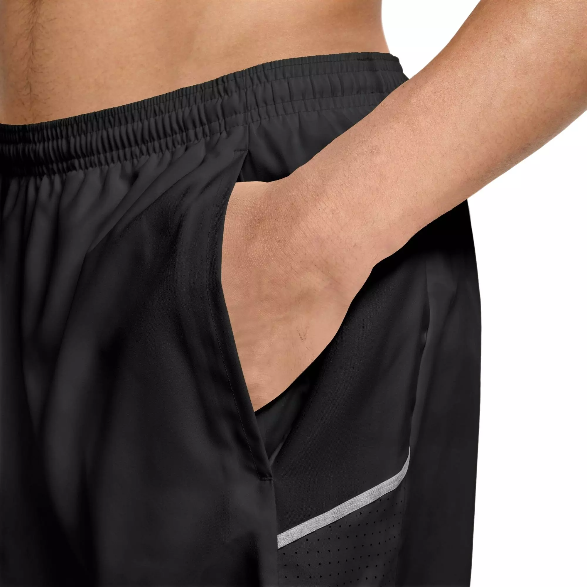 Nike Men's Miler Dri-FIT 5" Brief-Lined Running Shorts - Black - BLACK
