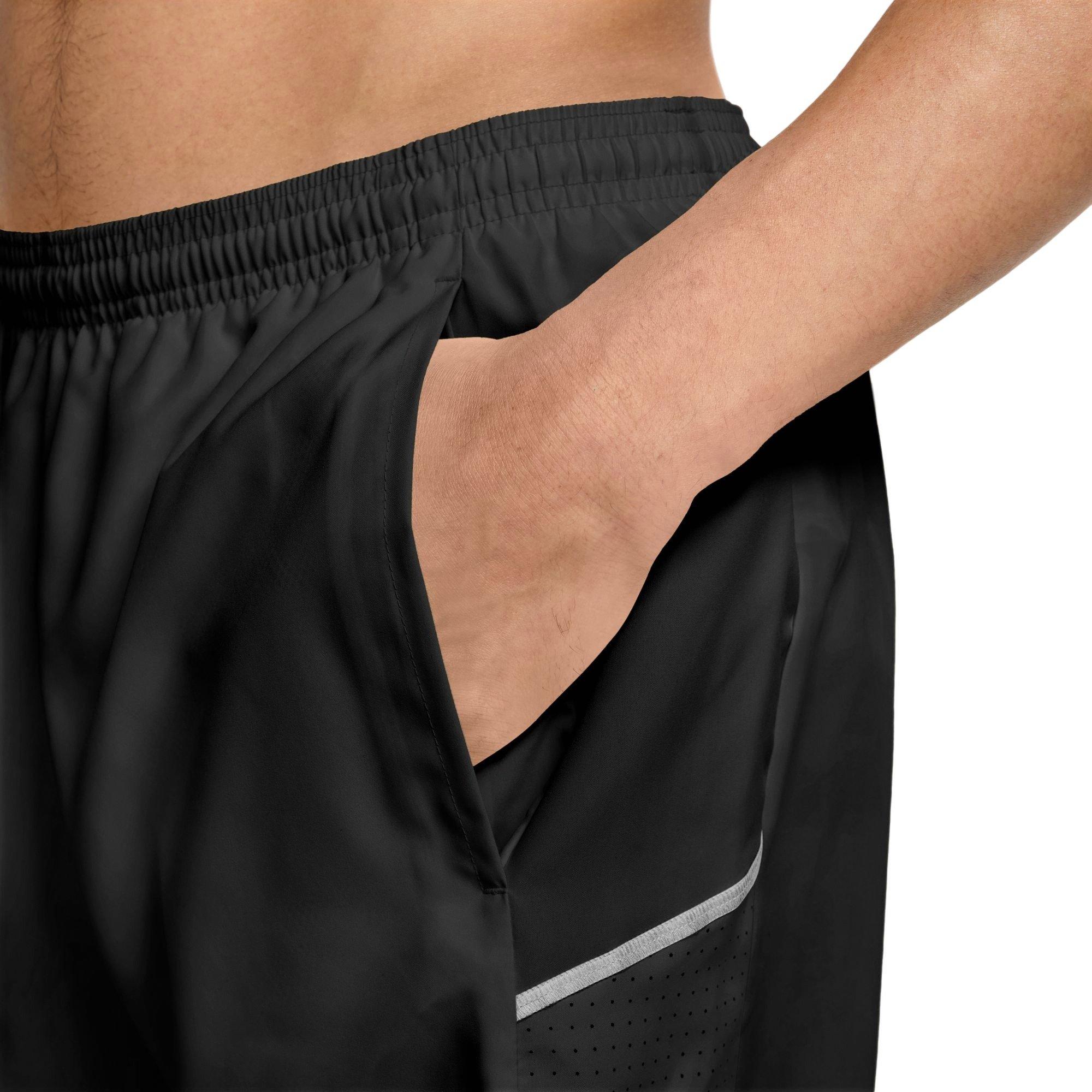 Nike Men's Miler Dri-FIT 5" Brief-Lined Running Shorts - BLACK Thumbnail View 3