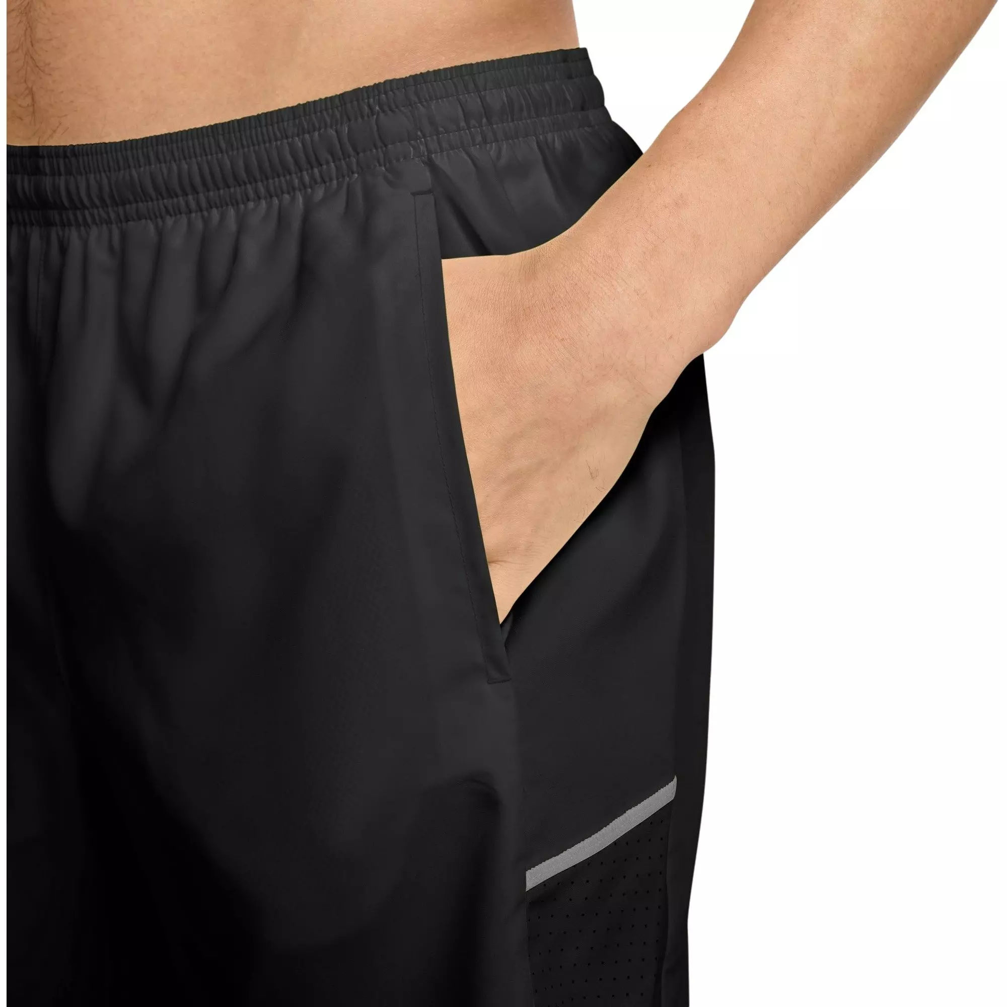 Nike Men's Miler Dri-FIT 7" Brief-Lined Running Shorts - BLACK