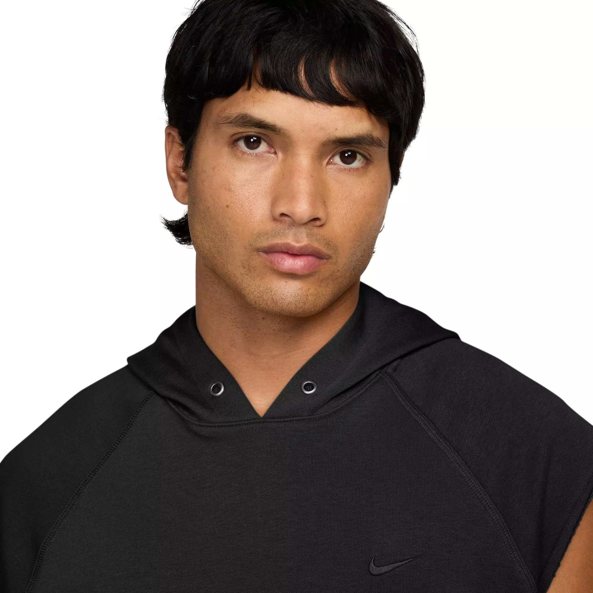 Nike Men's NAC Dri-FIT Fleece Sleeveless Training Hoodie - BLACK