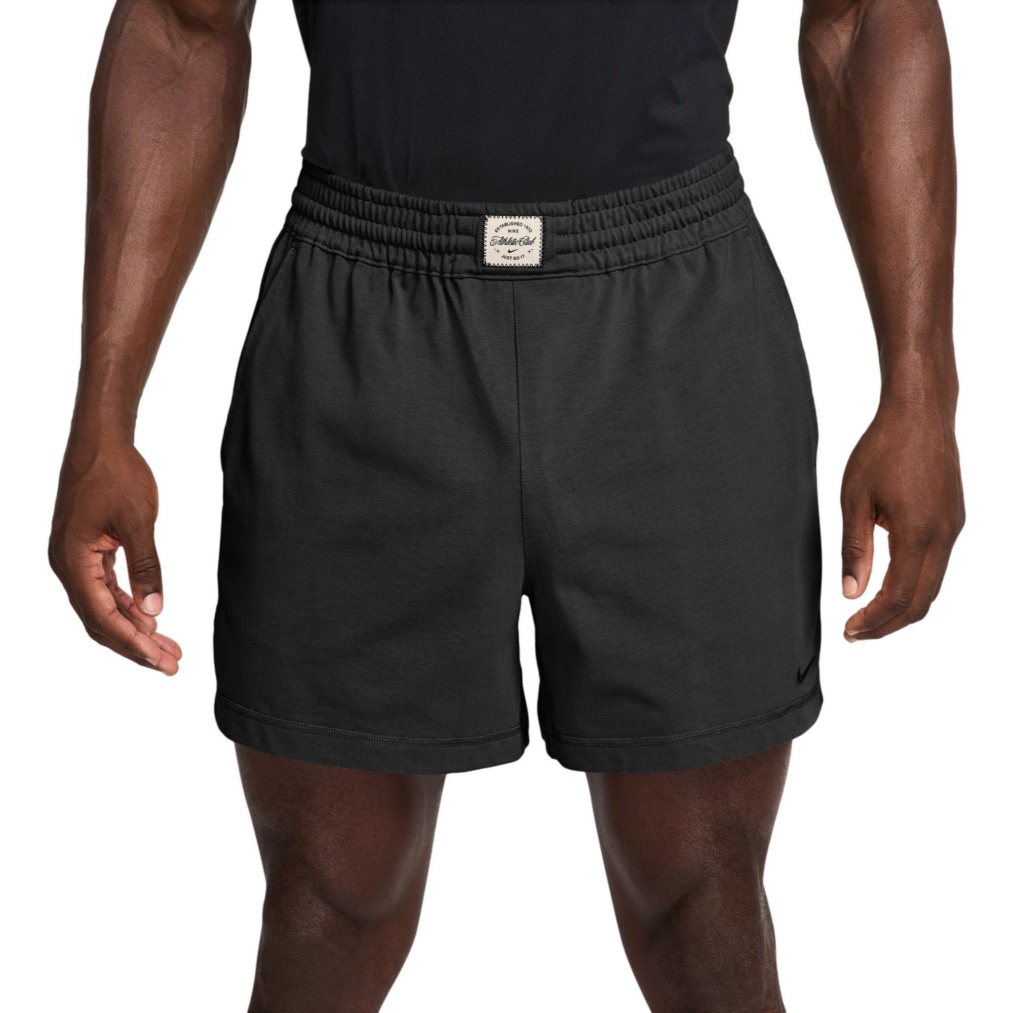 Nike Men's Athletic Club Dri-FIT 5" Knit Training Shorts - BLACK Thumbnail View 1