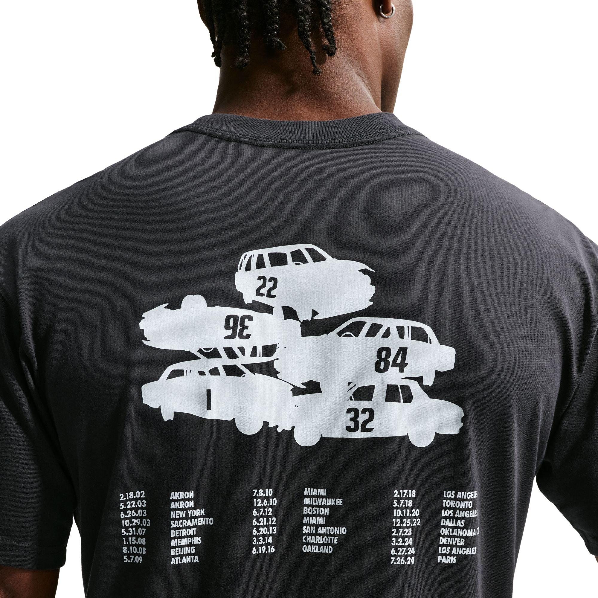 Nike LeBron "Motor King" Men's Basketball T-Shirt - BLACK Thumbnail View 2