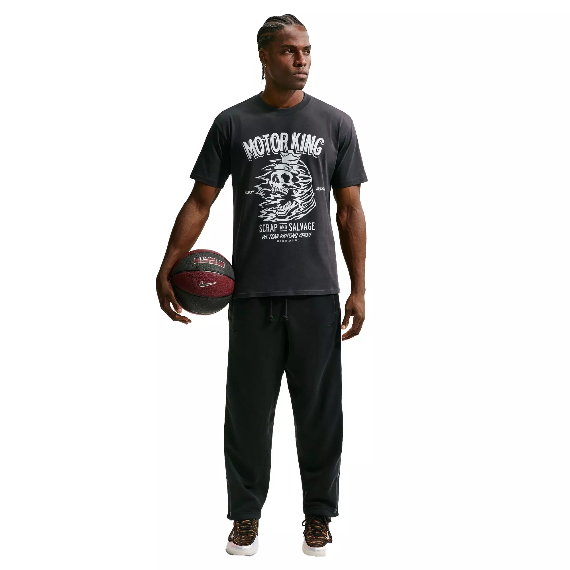 Nike LeBron "Motor King" Men's Basketball T-Shirt - BLACK