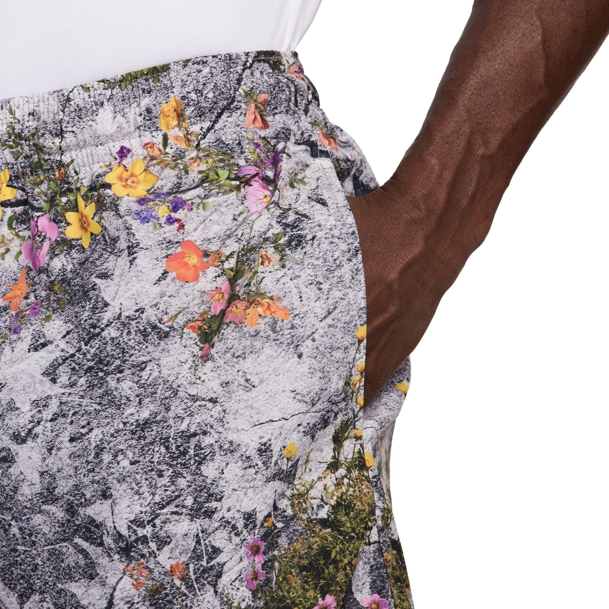 Nike Men's Standard Issue Dri-FIT 5" Practice Woven Basketball Shorts - GREY Thumbnail View 4