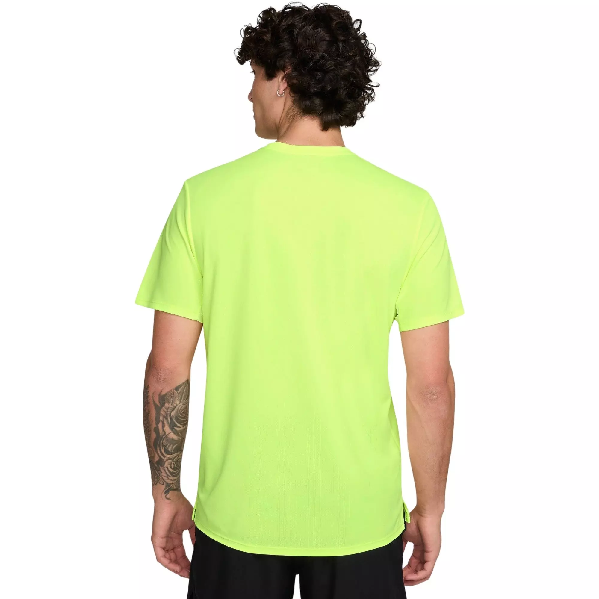 Nike Men's Miler Dri-FIT UV Short-Sleeve Running Top - Volt - VOLT