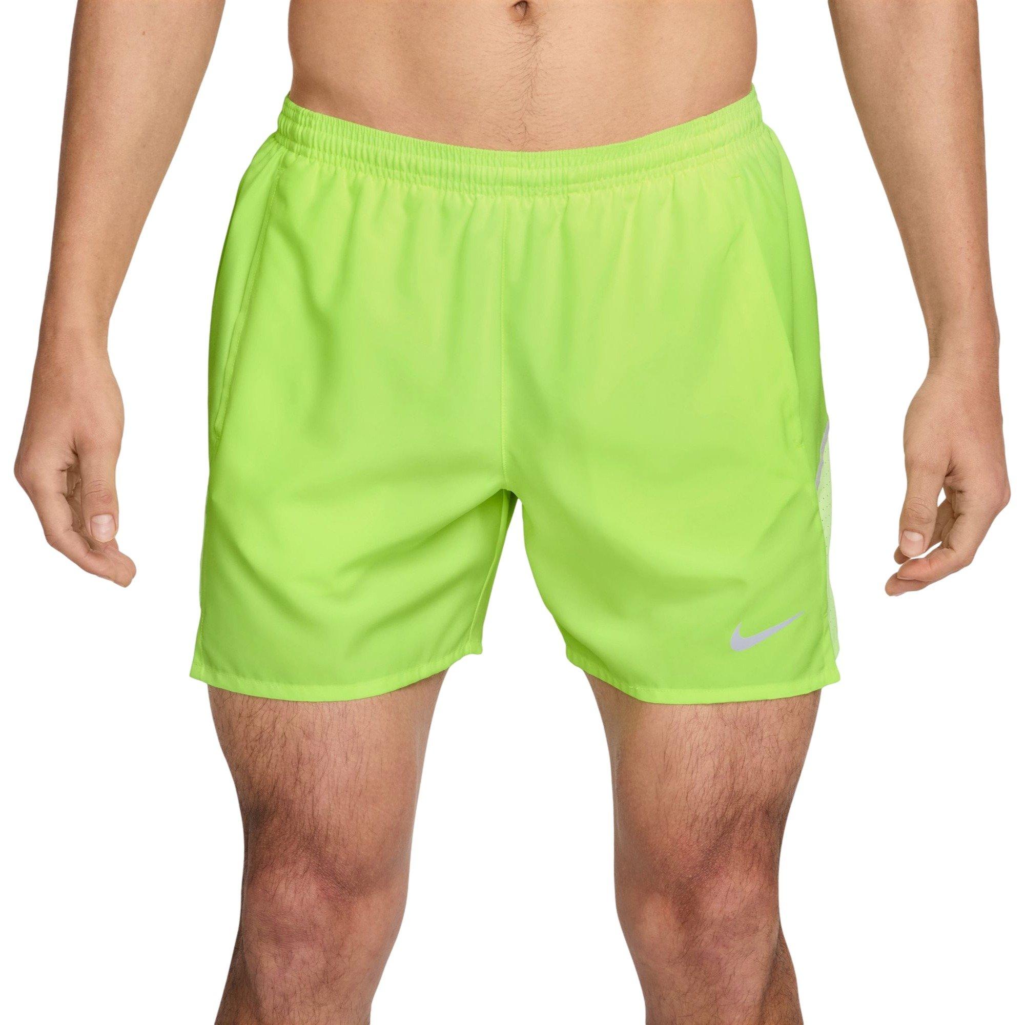 Nike Men's Miler Dri-FIT 5" Brief-Lined Running Shorts - Volt - VOLT Thumbnail View 1