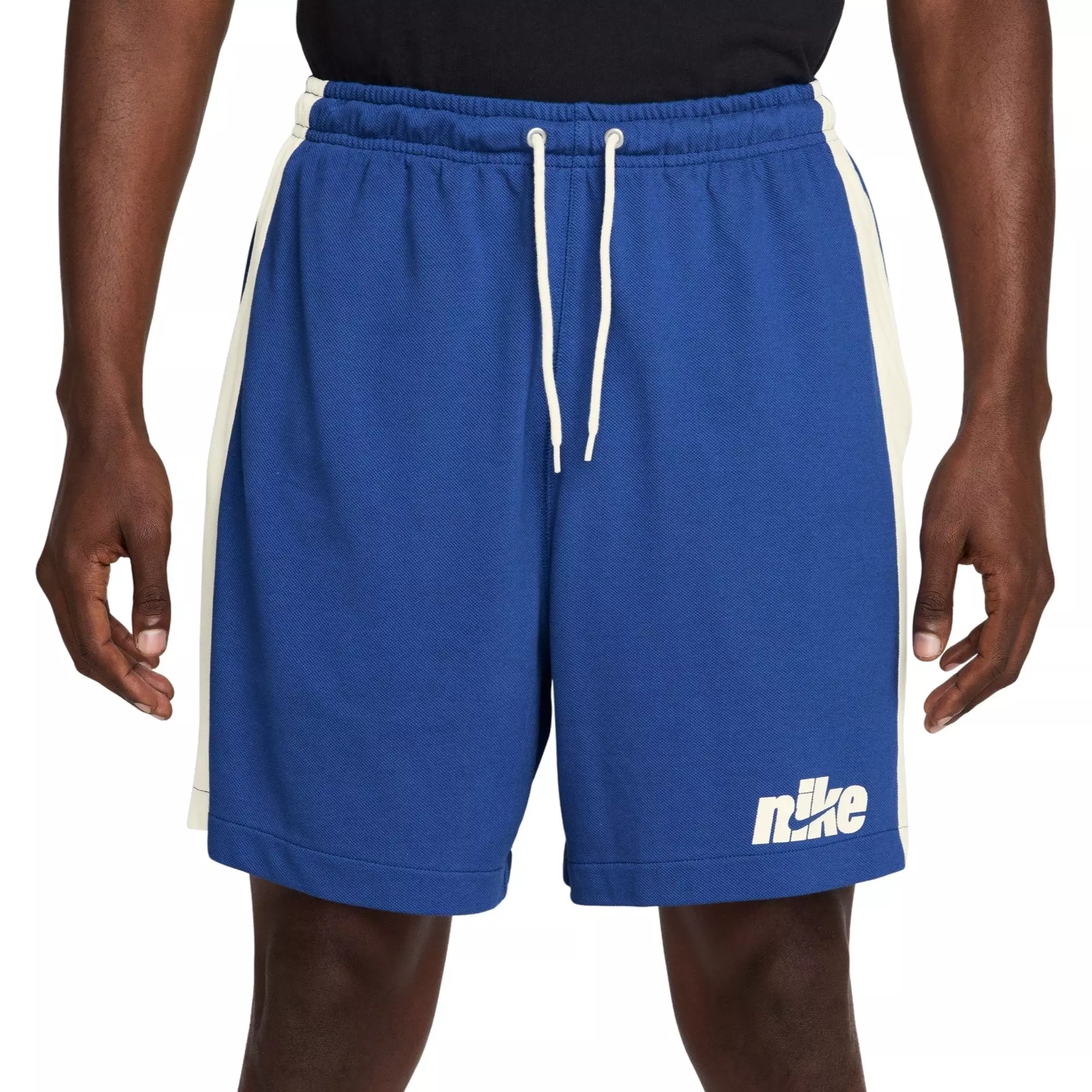Nike Men's Sportswear Club Knit Flow Shorts-Blue/White - BLUE/WHITE
