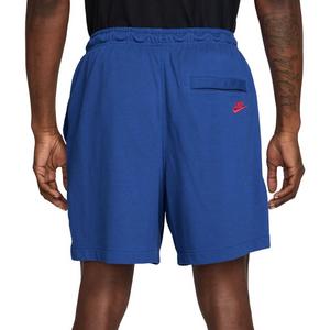 Nike Men's Sportswear Club Knit Flow Shorts-Blue/White