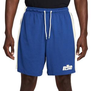 Nike Men's Sportswear Club Knit Flow Shorts-Blue/White