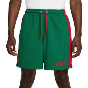Nike Men's Sportswear Club Knit Flow Shorts-Green/Red