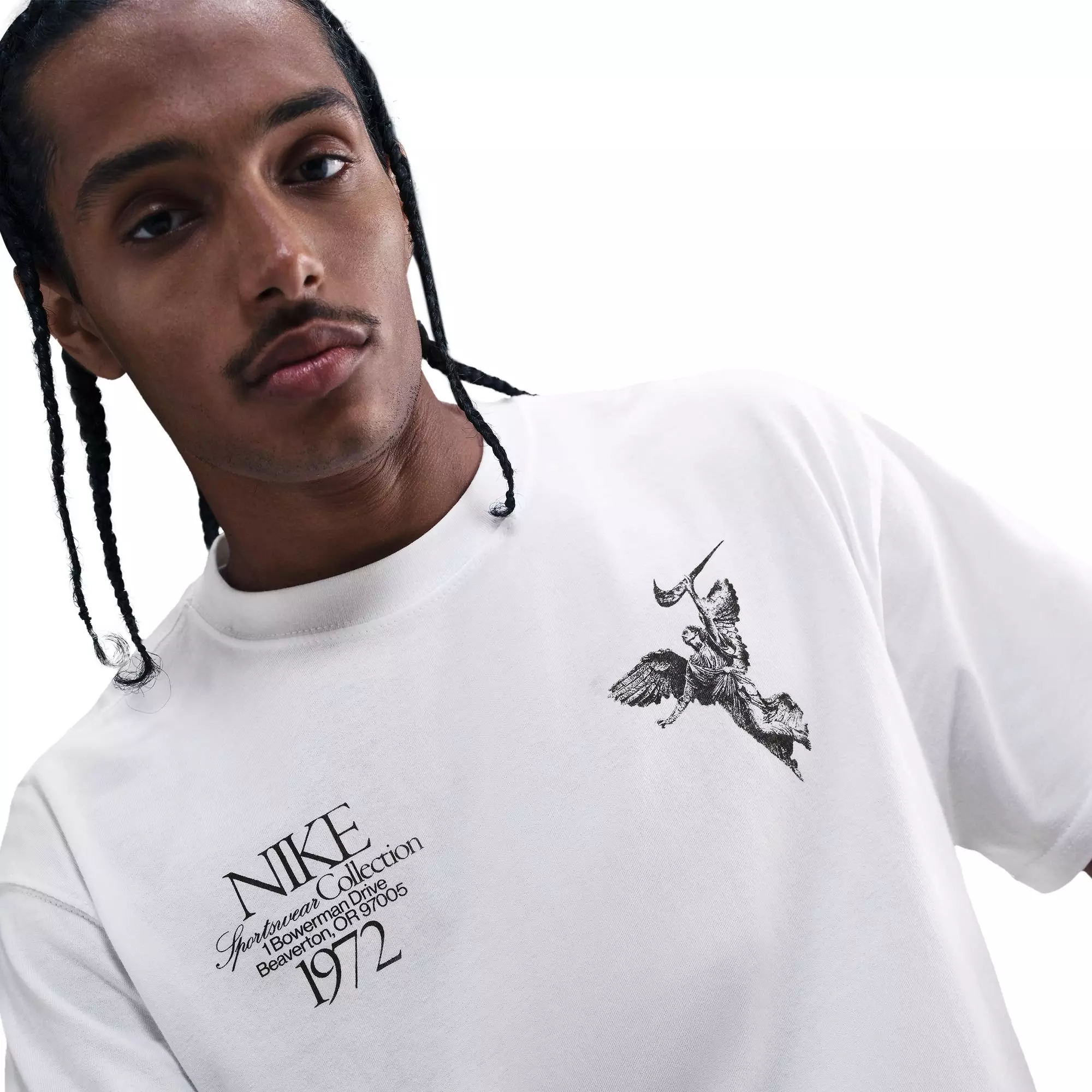 Nike Men's Sportswear Max90 Tee - White/Black - WHITE/BLACK