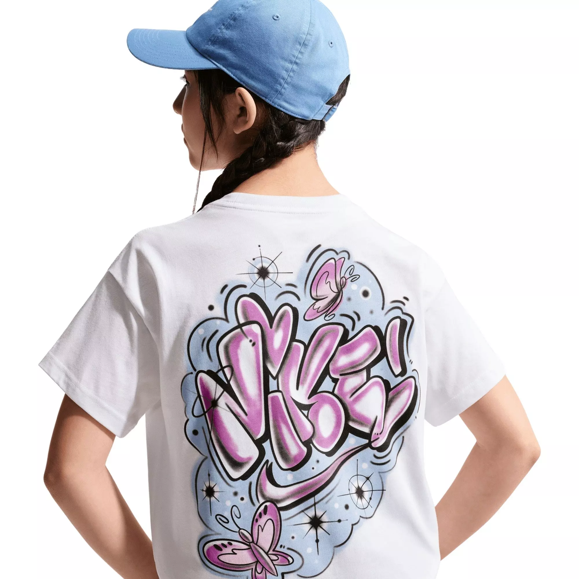 Nike Big Girls' Sportswear Tee - White - WHITE