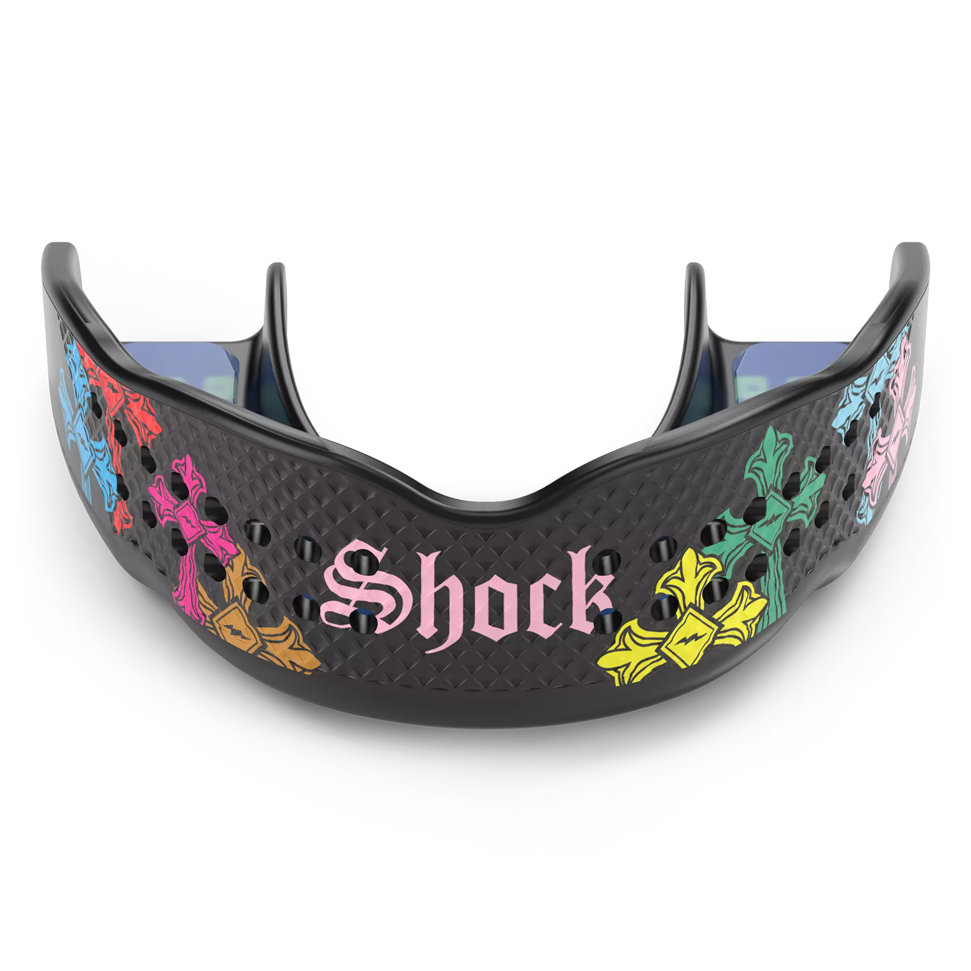 Shock Doctor Trash Talker Divine Drip Football Mouthguard - BLACK/MULTI