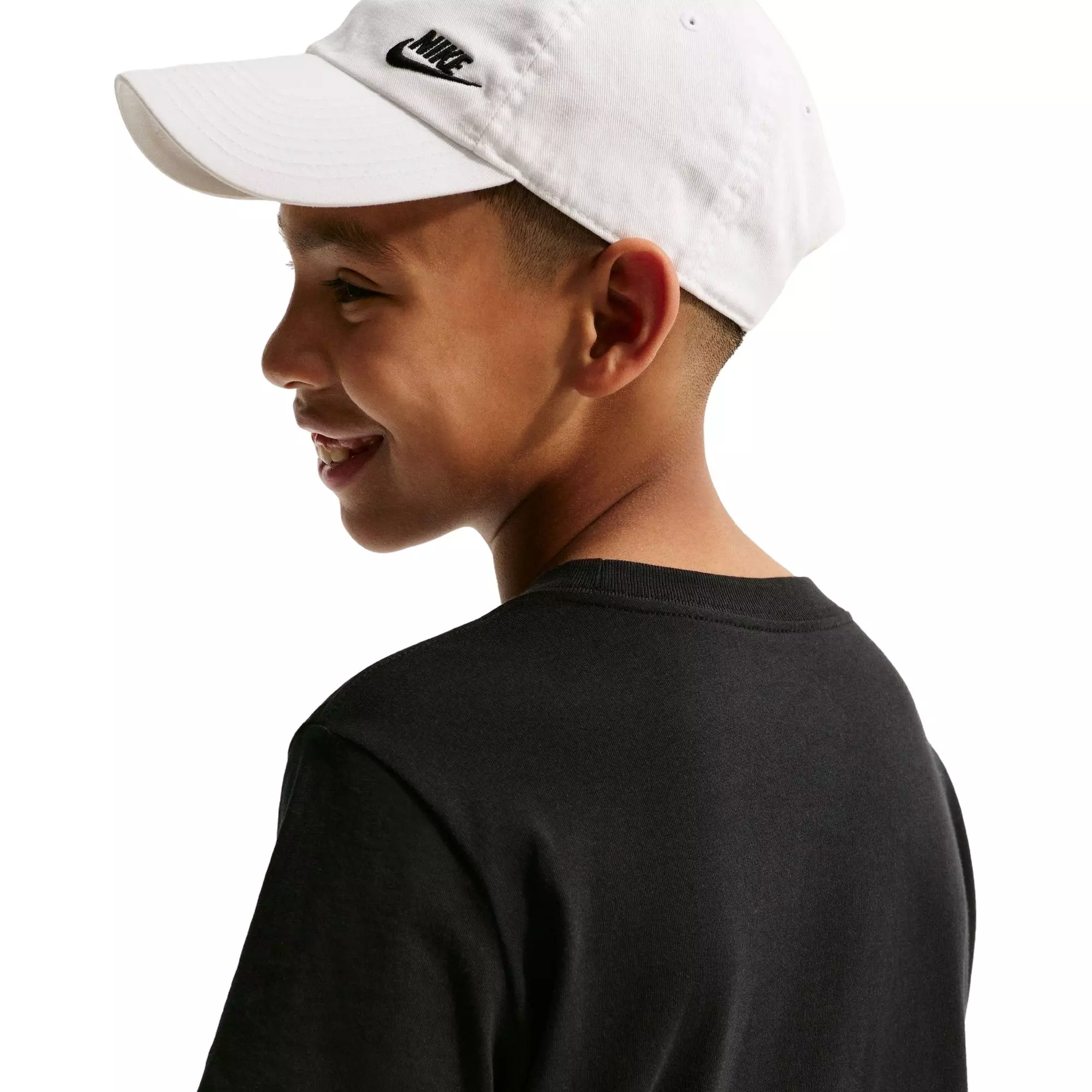 Nike Big Boys' Script Tee - Black - BLACK