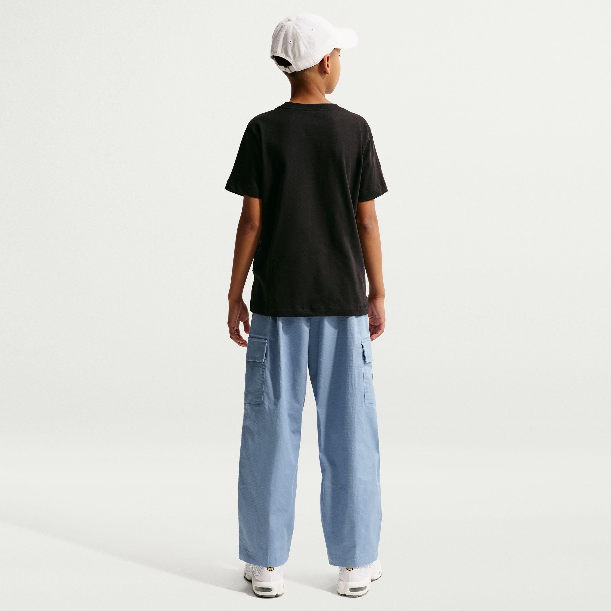 Nike Big Boy's Script Tee - Black - BLACK Thumbnail View 2