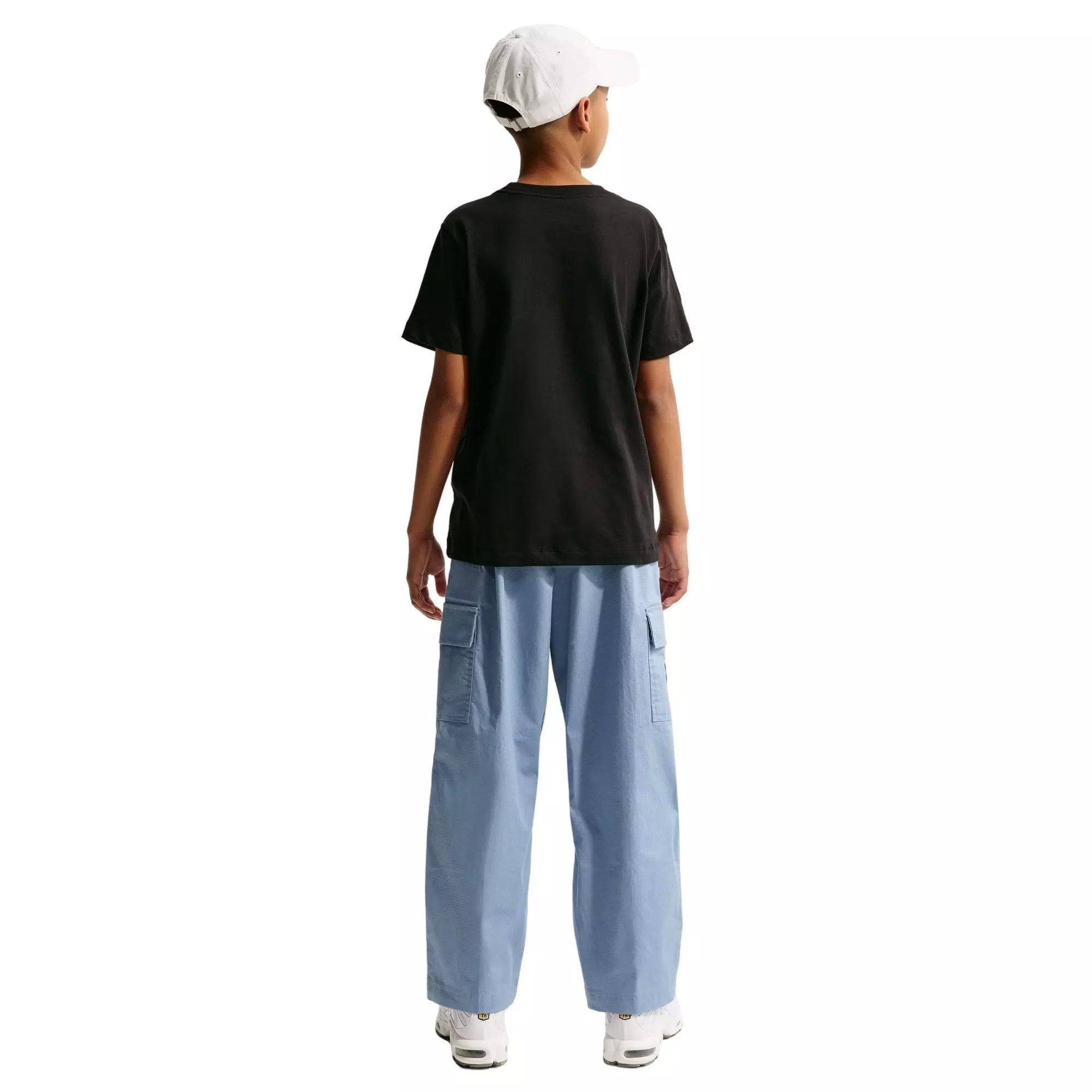 Nike Big Boys' Script Tee - Black - BLACK