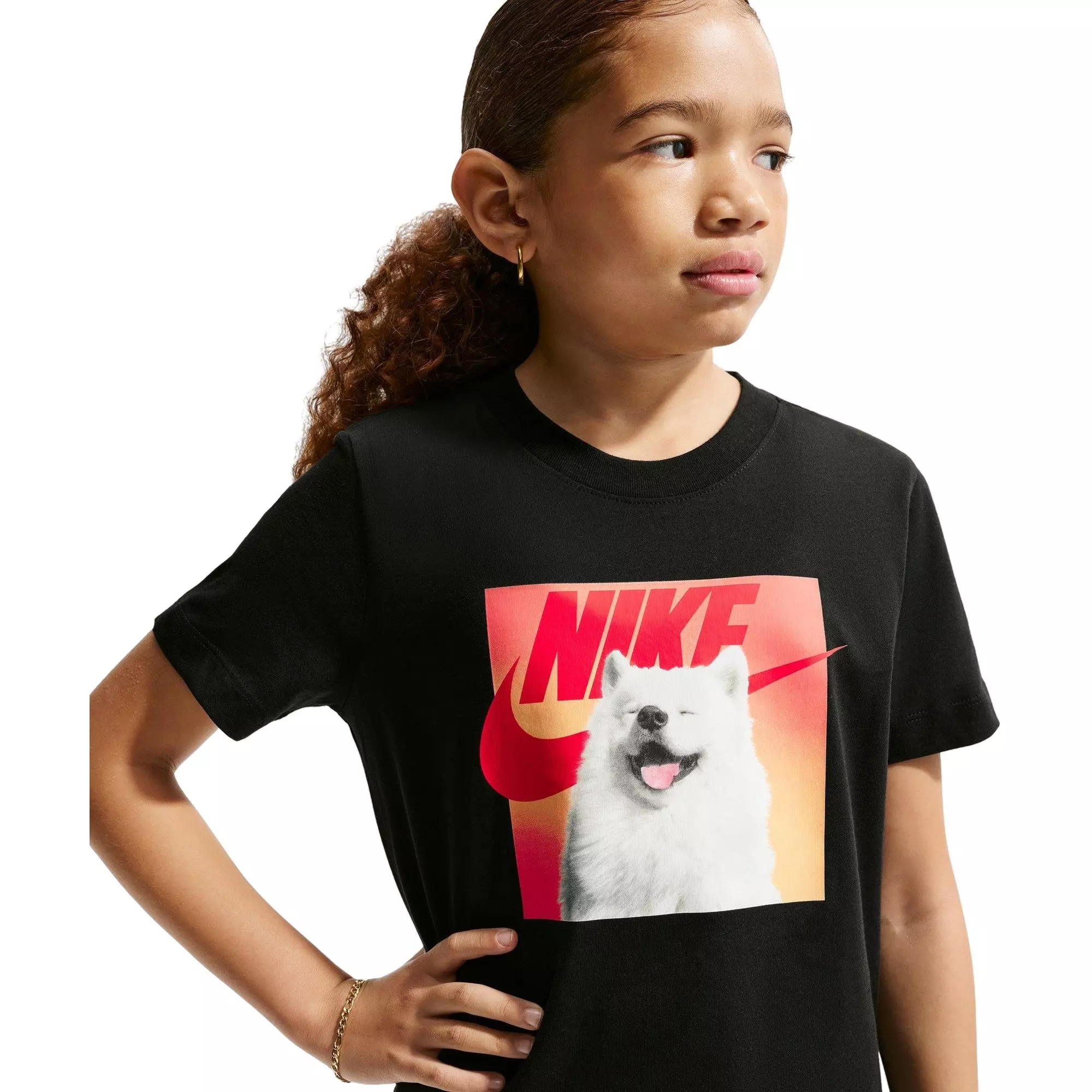 Nike Big Kids' Sportswear Tee - BLACK
