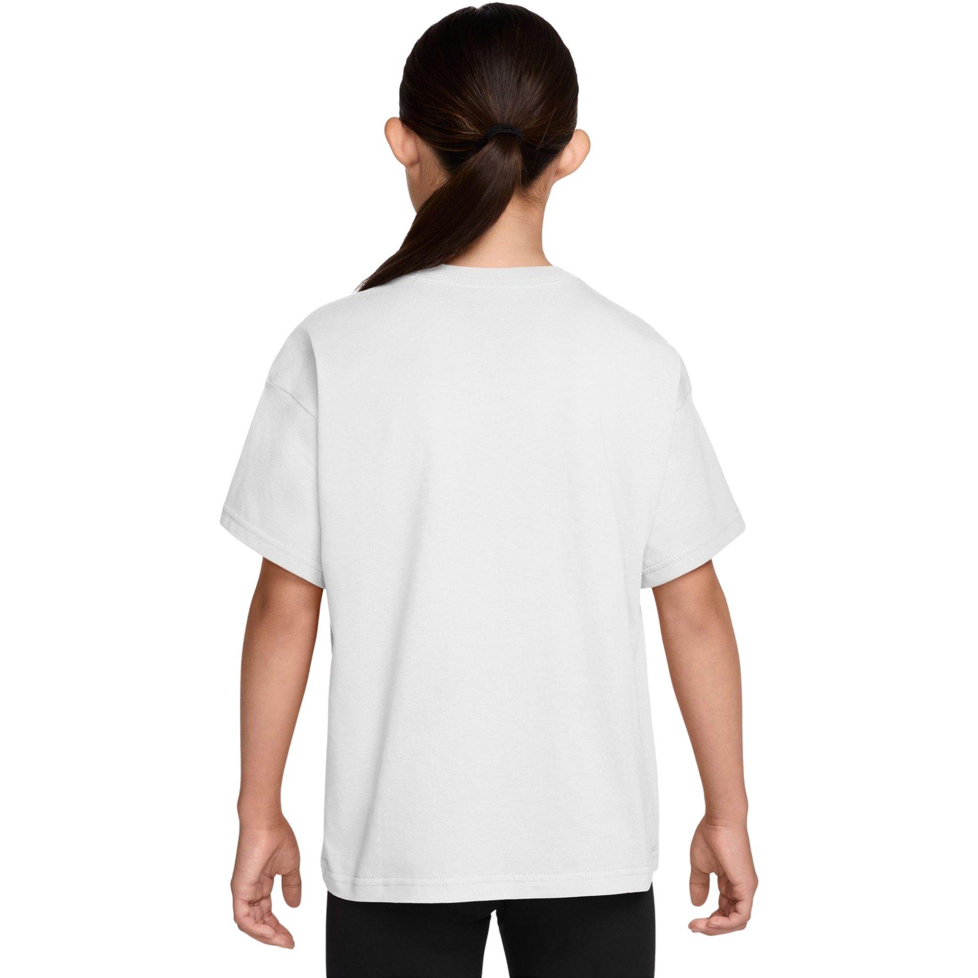 Nike Big Boys' Sportswear Basketball Tee - WHITE Thumbnail View 2
