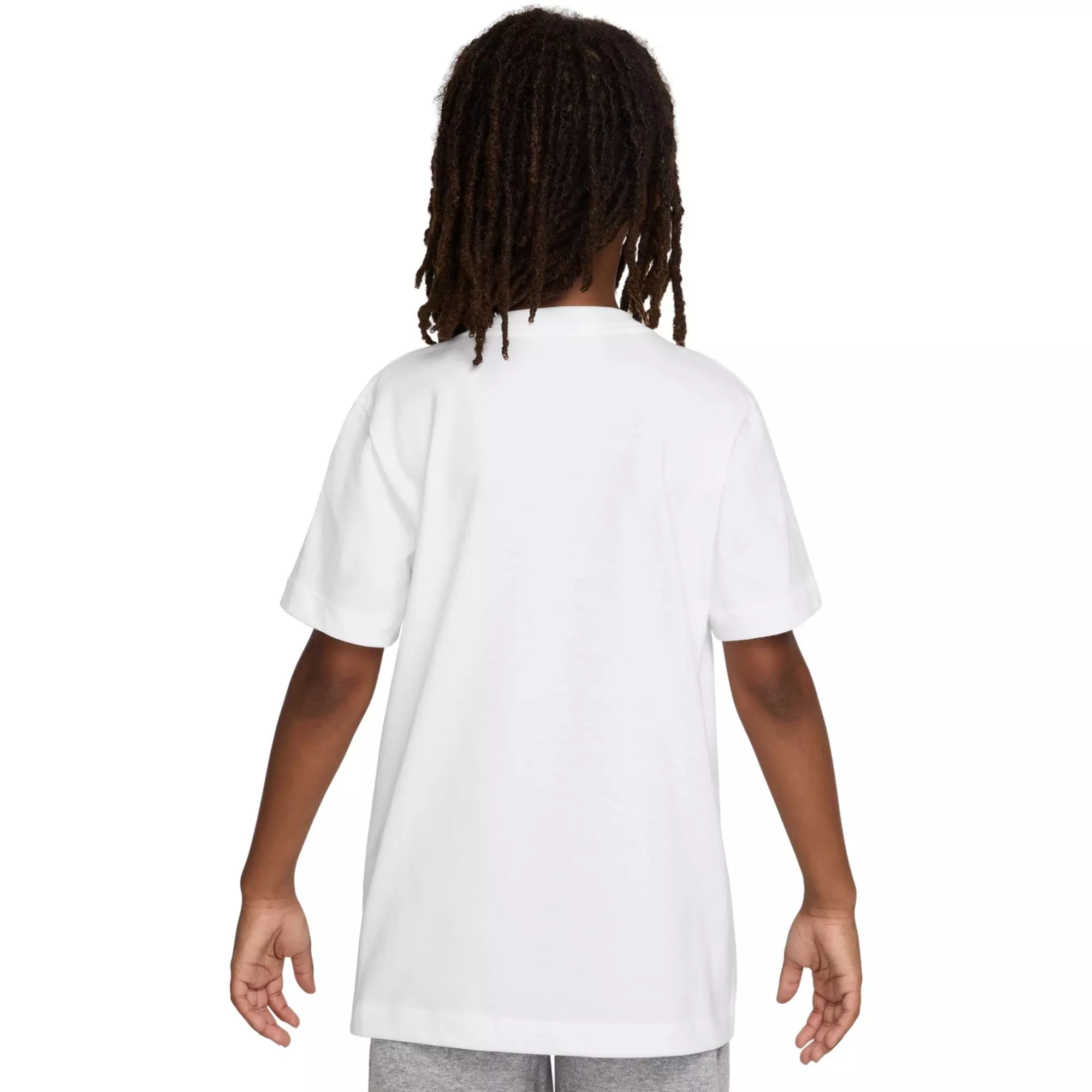 Nike Big Boys' Sportswear Tee-White - WHITE