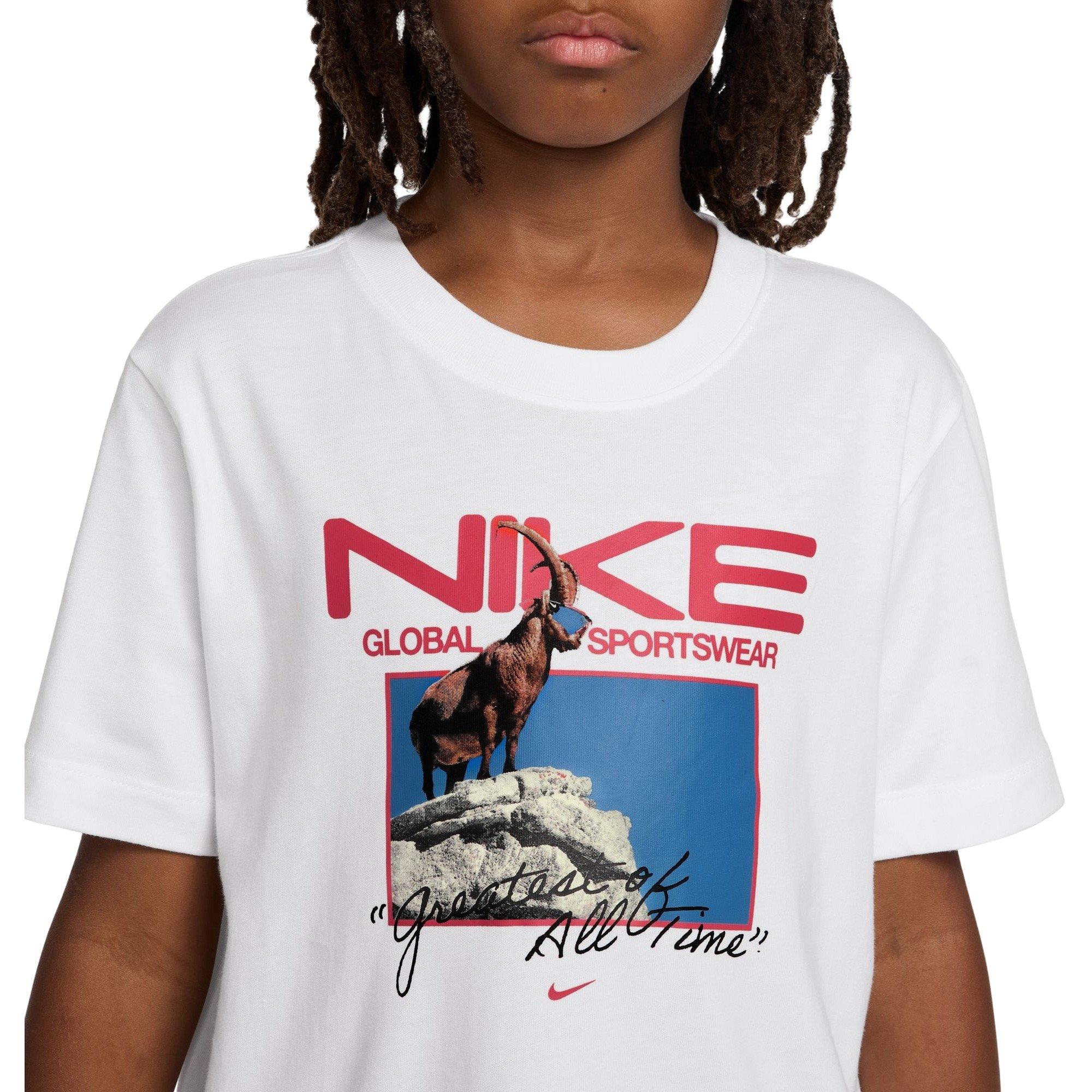 Nike Big Boys' Sportswear Tee-White - WHITE Thumbnail View 3