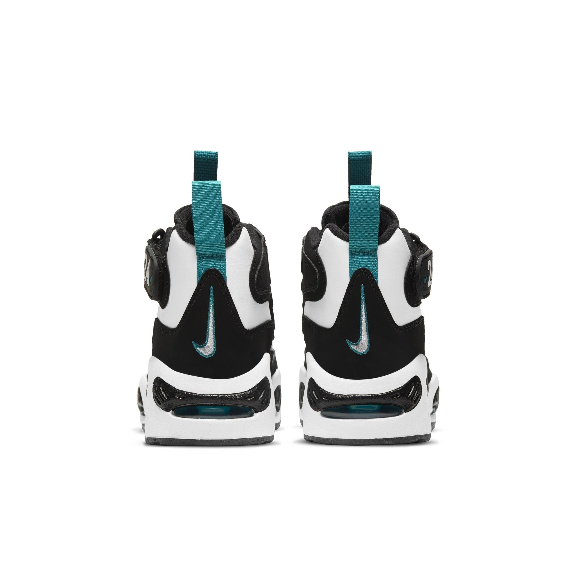 Nike Air Griffey Max 1 "Freshwater" Grade School Kids' Shoe - WHITE/BLACK/FRESH WATER Thumbnail View 10