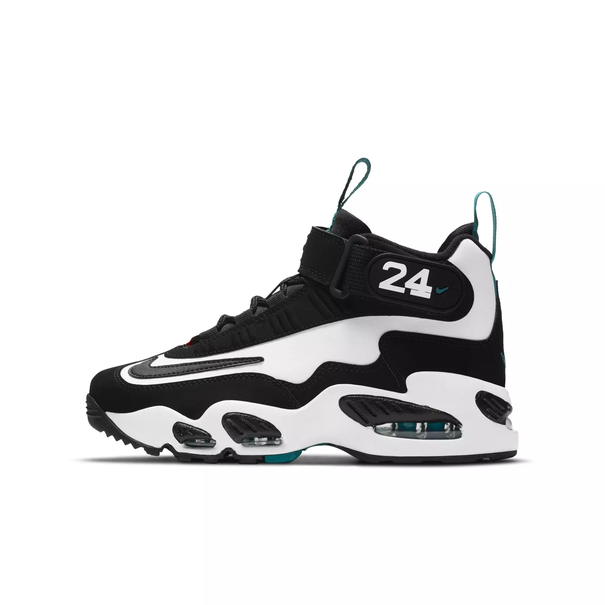 Nike Air Griffey Max 1 "Freshwater" Grade School Kids' Shoe - WHITE/BLACK/FRESH WATER