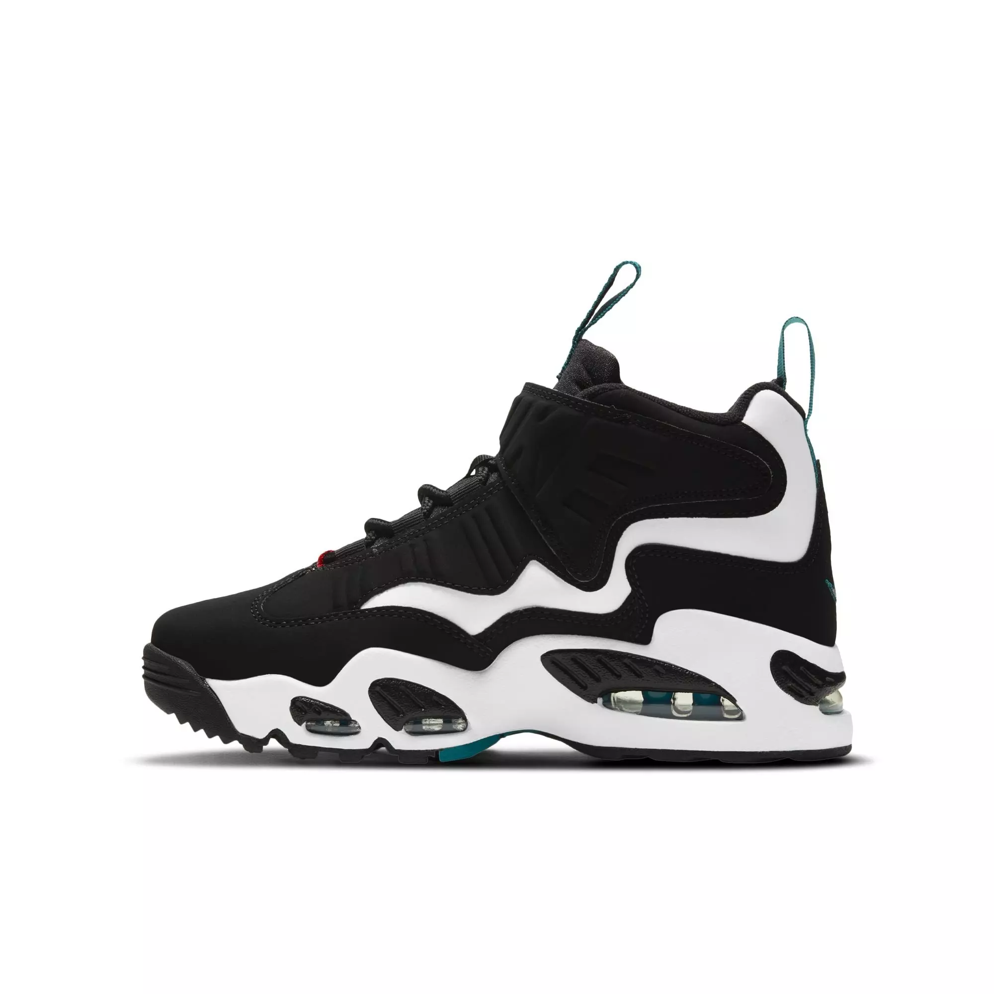 Nike Air Griffey Max 1 "Freshwater" Grade School Kids' Shoe - WHITE/BLACK/FRESH WATER
