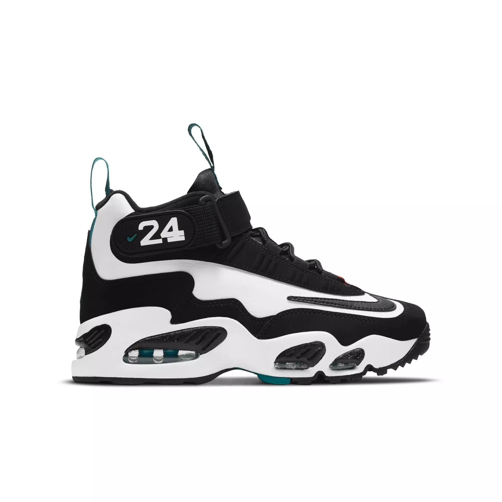Nike Air Griffey Max 1 "Freshwater" Grade School Kids' Shoe - WHITE/BLACK/FRESH WATER