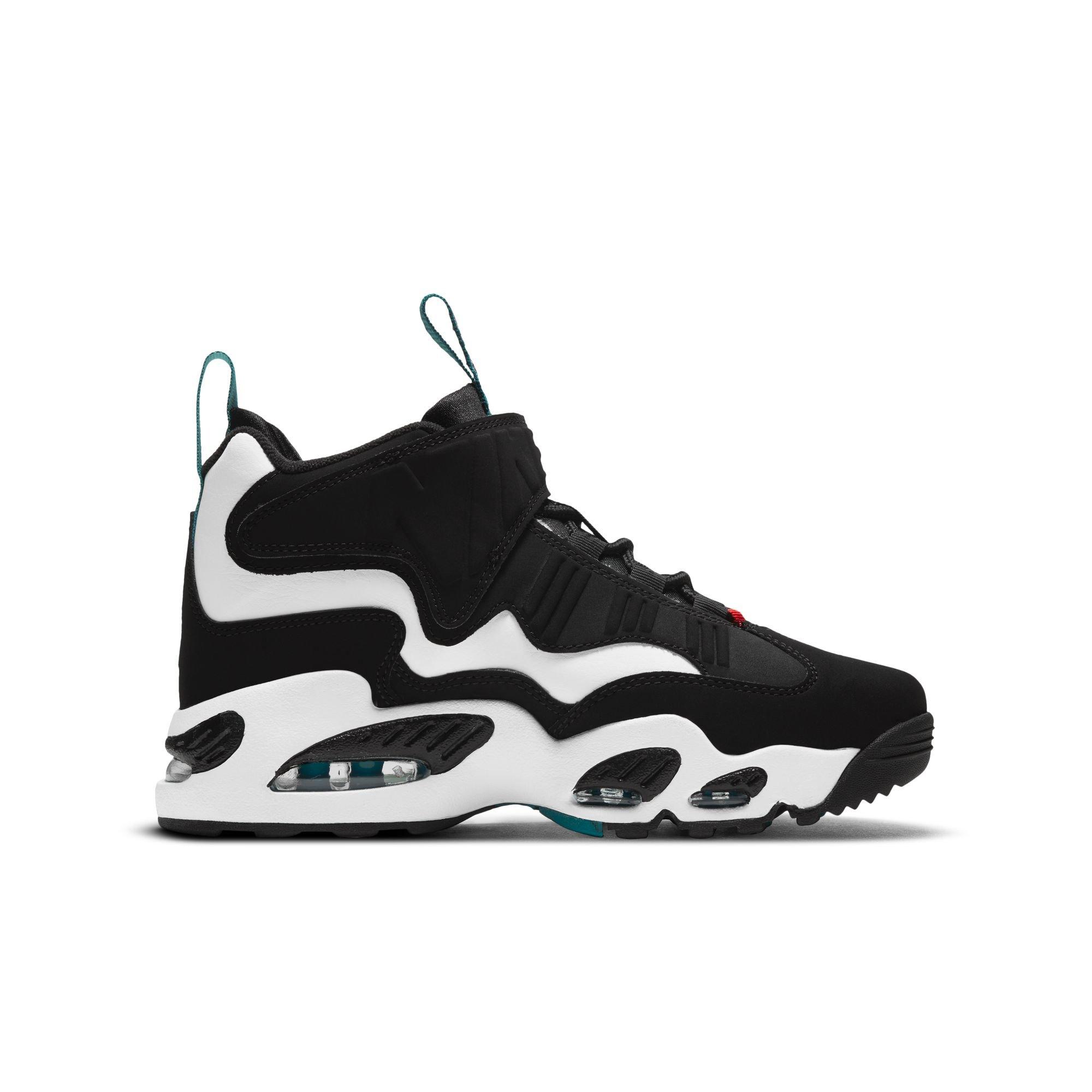 Nike Air Griffey Max 1 "Freshwater" Grade School Kids' Shoe - WHITE/BLACK/FRESH WATER Thumbnail View 3