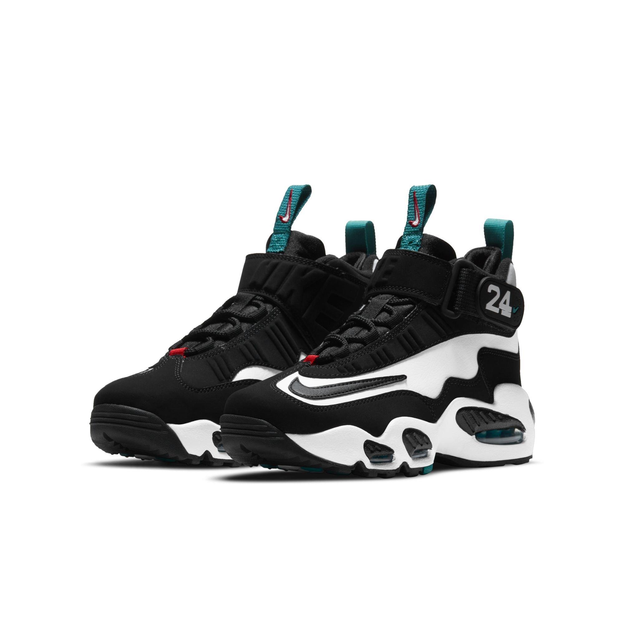 Nike Air Griffey Max 1 "Freshwater" Grade School Kids' Shoe - WHITE/BLACK/FRESH WATER Thumbnail View 4