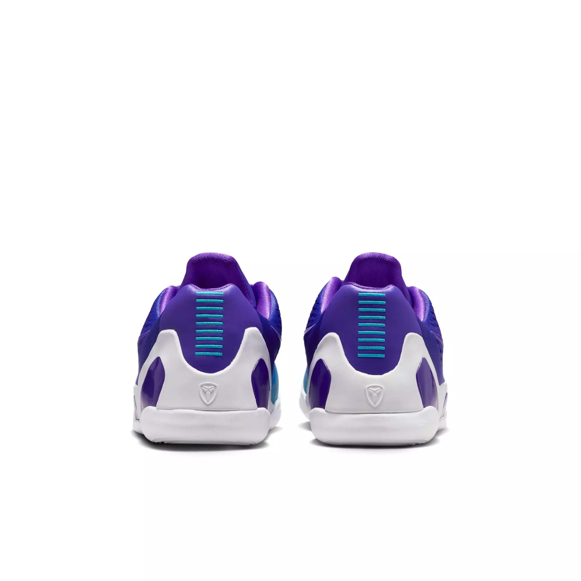 Nike Kobe IX Low EM "Charlotte" Grade School Kids' Basketball Shoe - FIERCE PURPLE/BLUE LAGOON/WHITE
