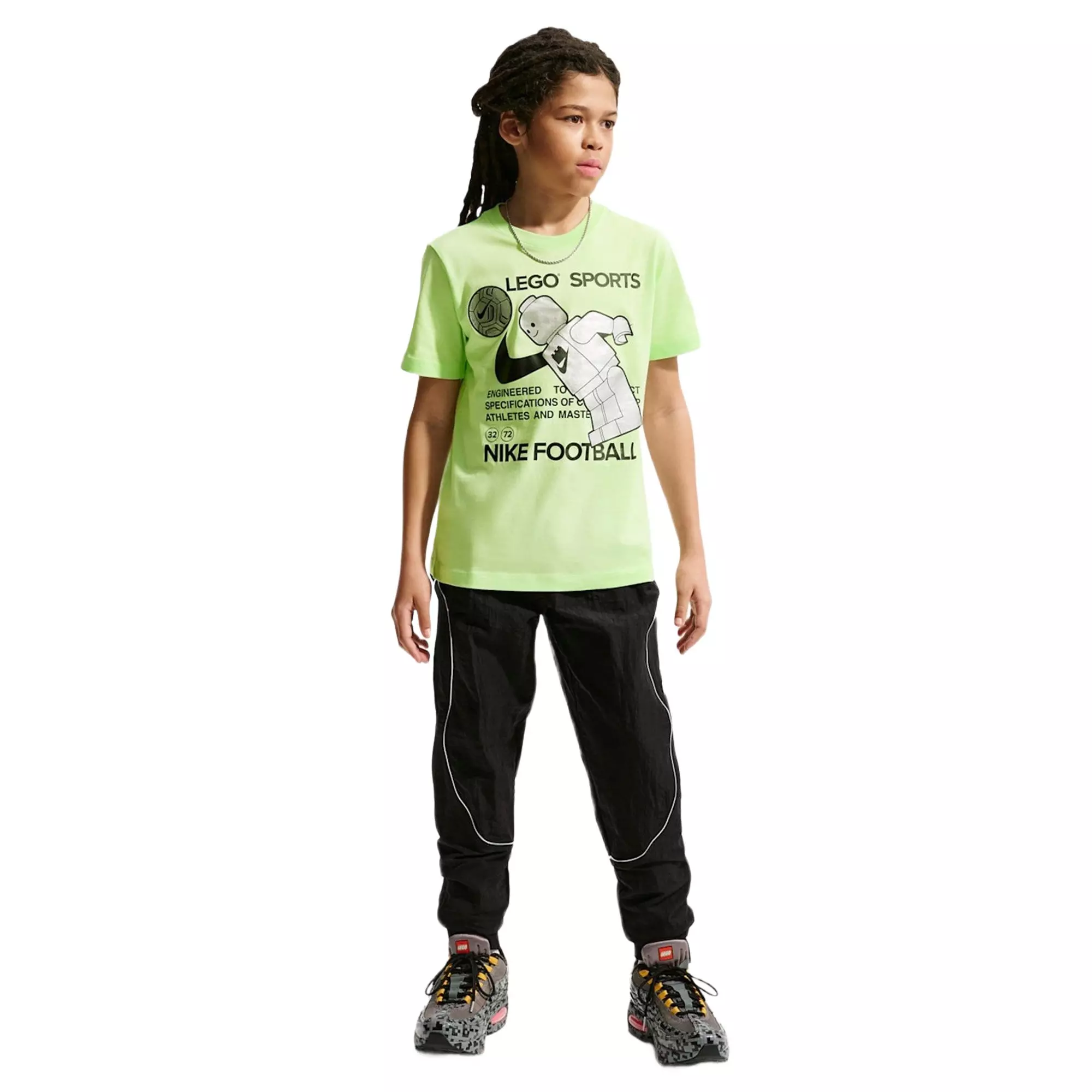 Nike Big Kids' x LEGO Collection Tee - Green - GREEN