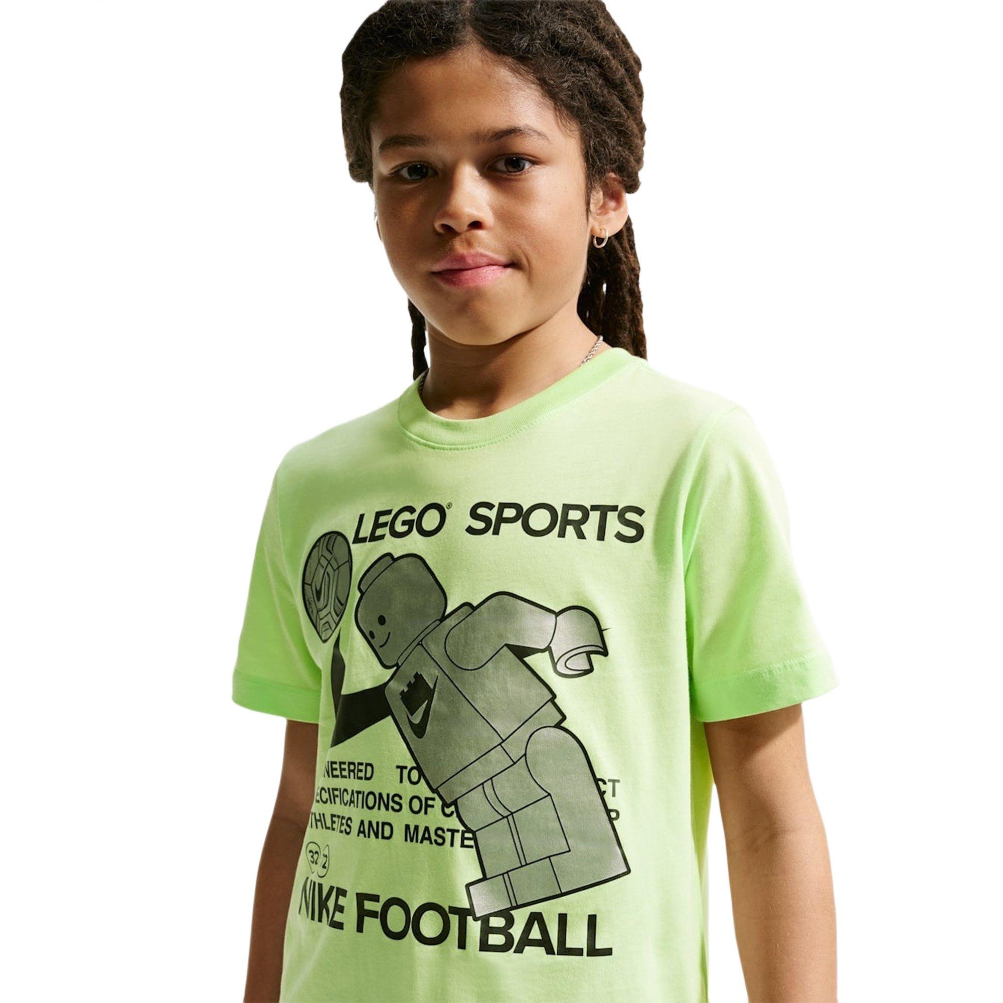 Nike Big Kids' x LEGO Collection Tee - Green - GREEN Thumbnail View 4