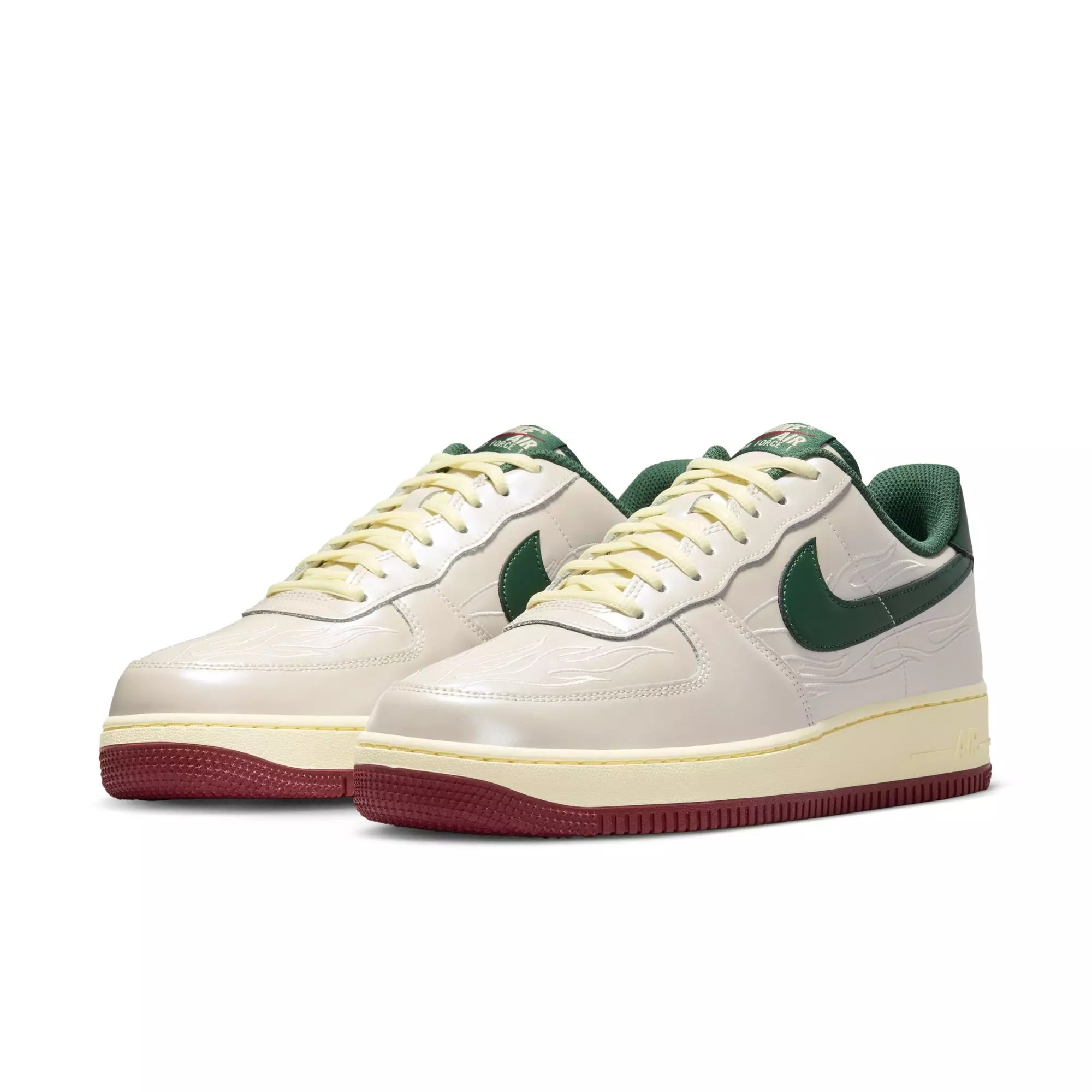 Nike Air Force 1 '07 LV8 "Phantom/Fir/Alabaster/Team Red Men's Shoe - SAIL