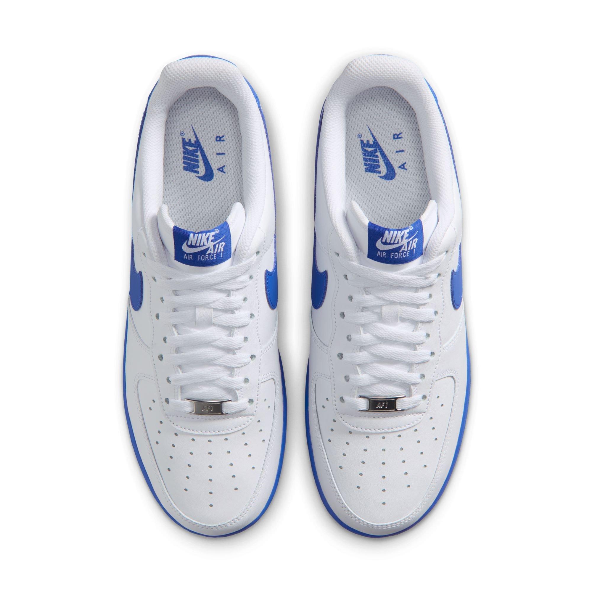 Nike Air Force 1 '07 "White/Game Royal" Men's Shoe - WHITE/BLUE Thumbnail View 6