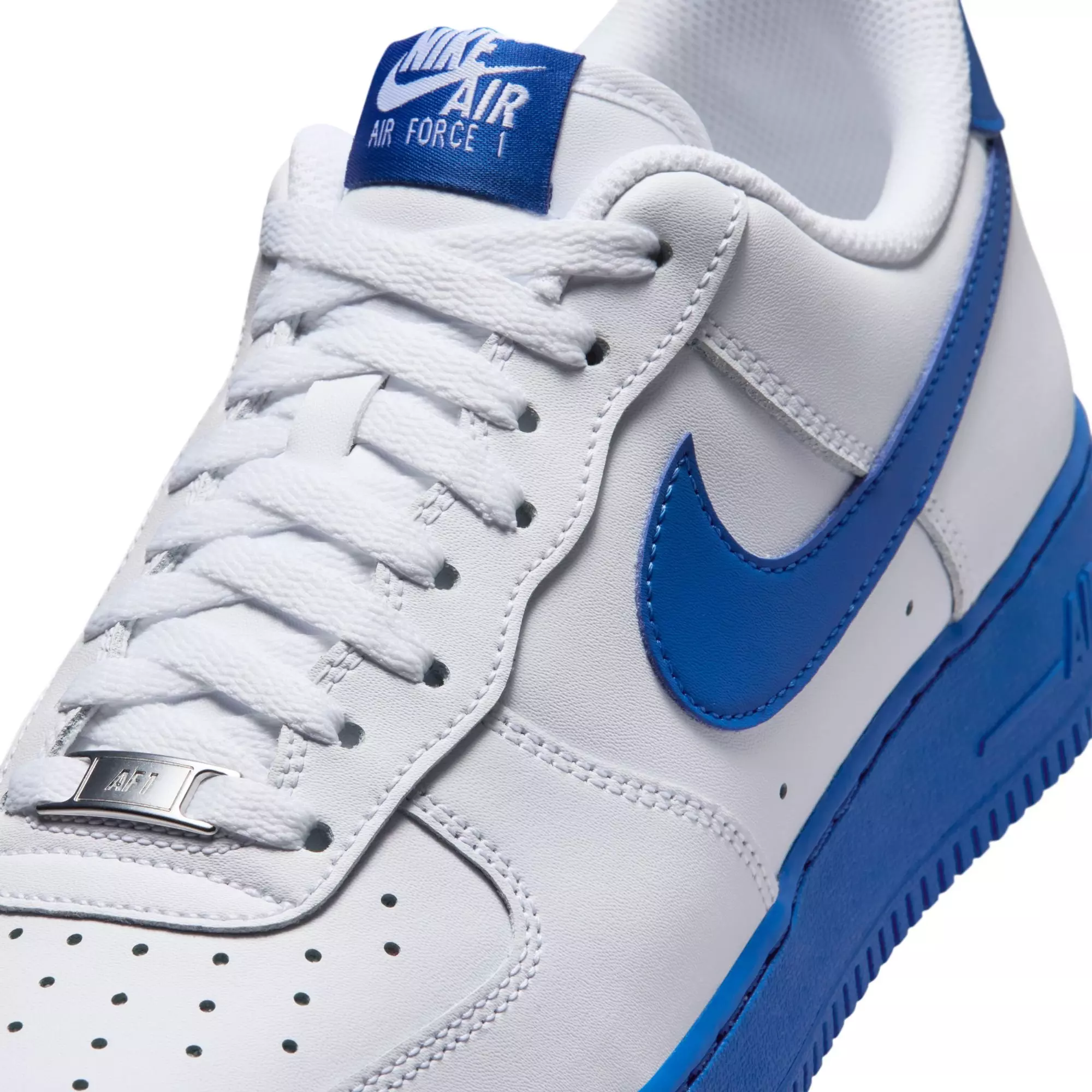 Nike Air Force 1 '07 "White/Game Royal" Men's Shoe - WHITE/BLUE