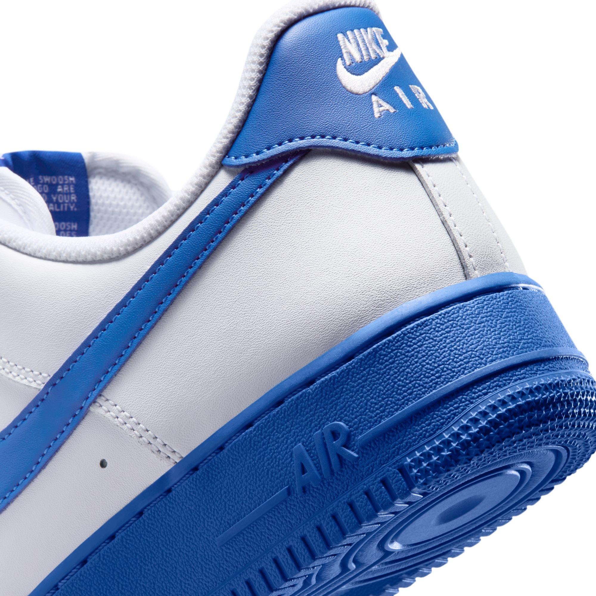 Nike Air Force 1 '07 "White/Game Royal" Men's Shoe - WHITE/BLUE Thumbnail View 11